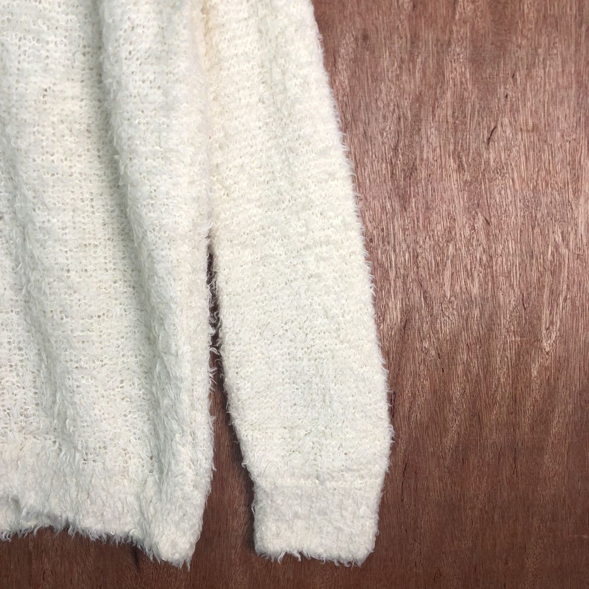 Global Work × Homespun Knitwear × Japanese Brand Global Work Cream Mohair Shag Shaggy KNitwear Size US L / EU 52-54 / 3 - 5 Thumbnail