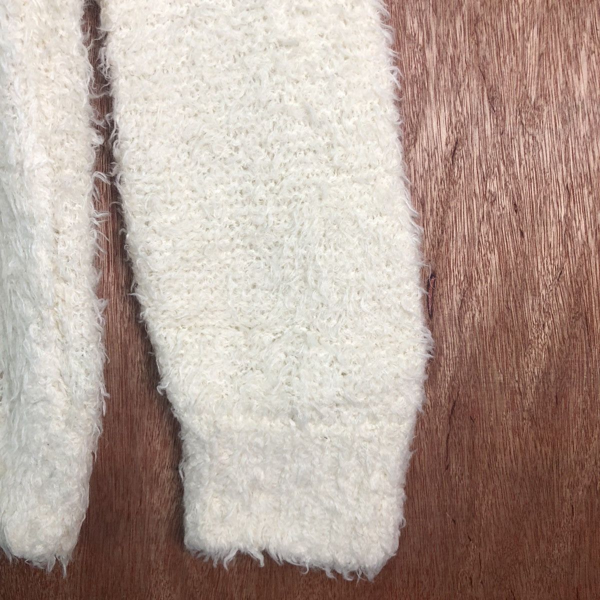 Global Work × Homespun Knitwear × Japanese Brand Global Work Cream Mohair Shag Shaggy KNitwear Size US L / EU 52-54 / 3 - 4 Thumbnail