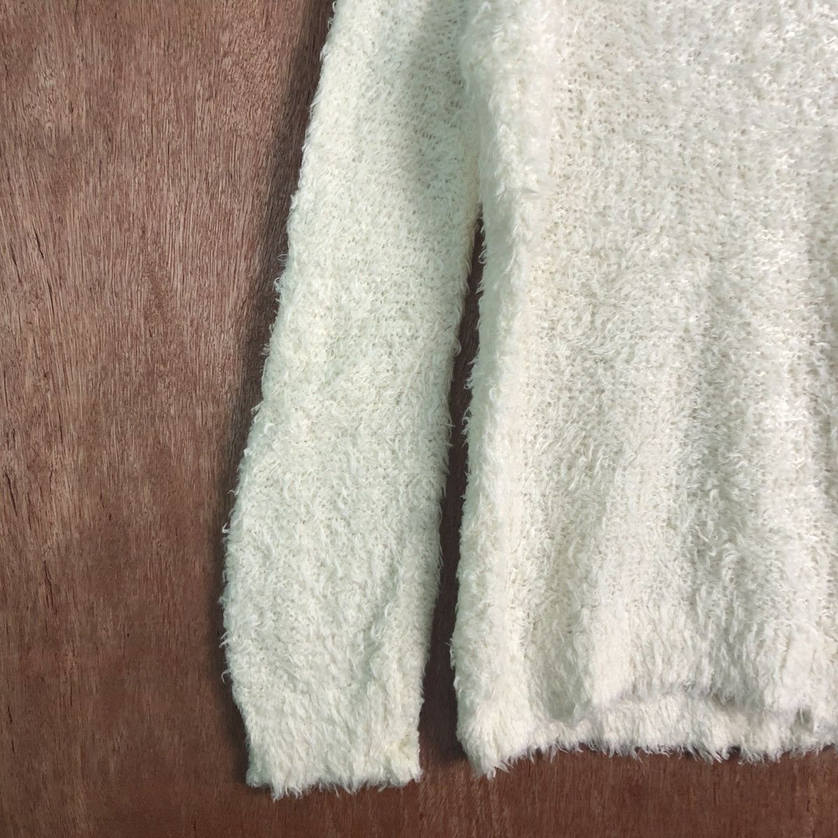 Global Work × Homespun Knitwear × Japanese Brand Global Work Cream Mohair Shag Shaggy KNitwear Size US L / EU 52-54 / 3 - 7 Thumbnail