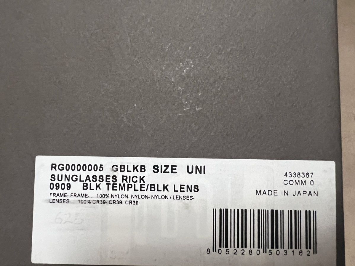 Rick Owens Rick Owens Rick Sunglasses Size ONE SIZE - 7 Thumbnail