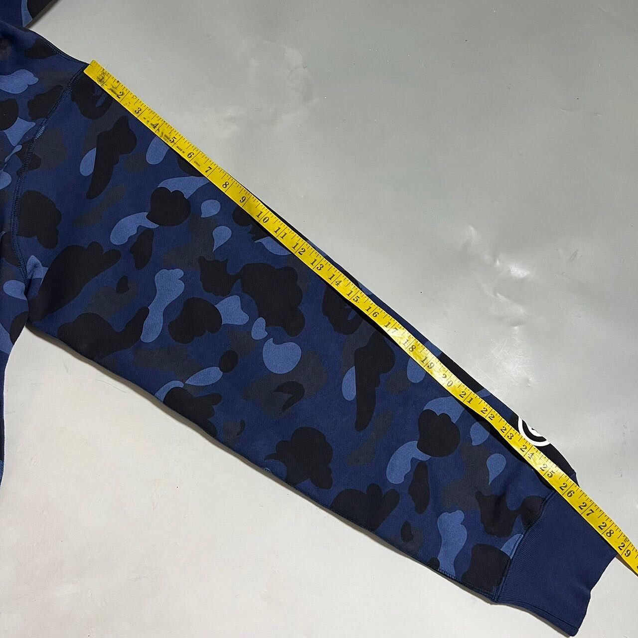 Bape BAPE shark full zip hoodie blue camo Size US XXL / EU 58 / 5 - 8 Thumbnail