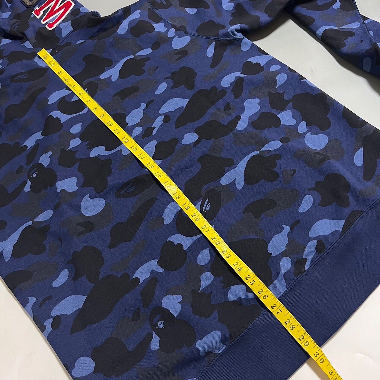 Bape BAPE shark full zip hoodie blue camo Size US XXL / EU 58 / 5 - 7 Thumbnail