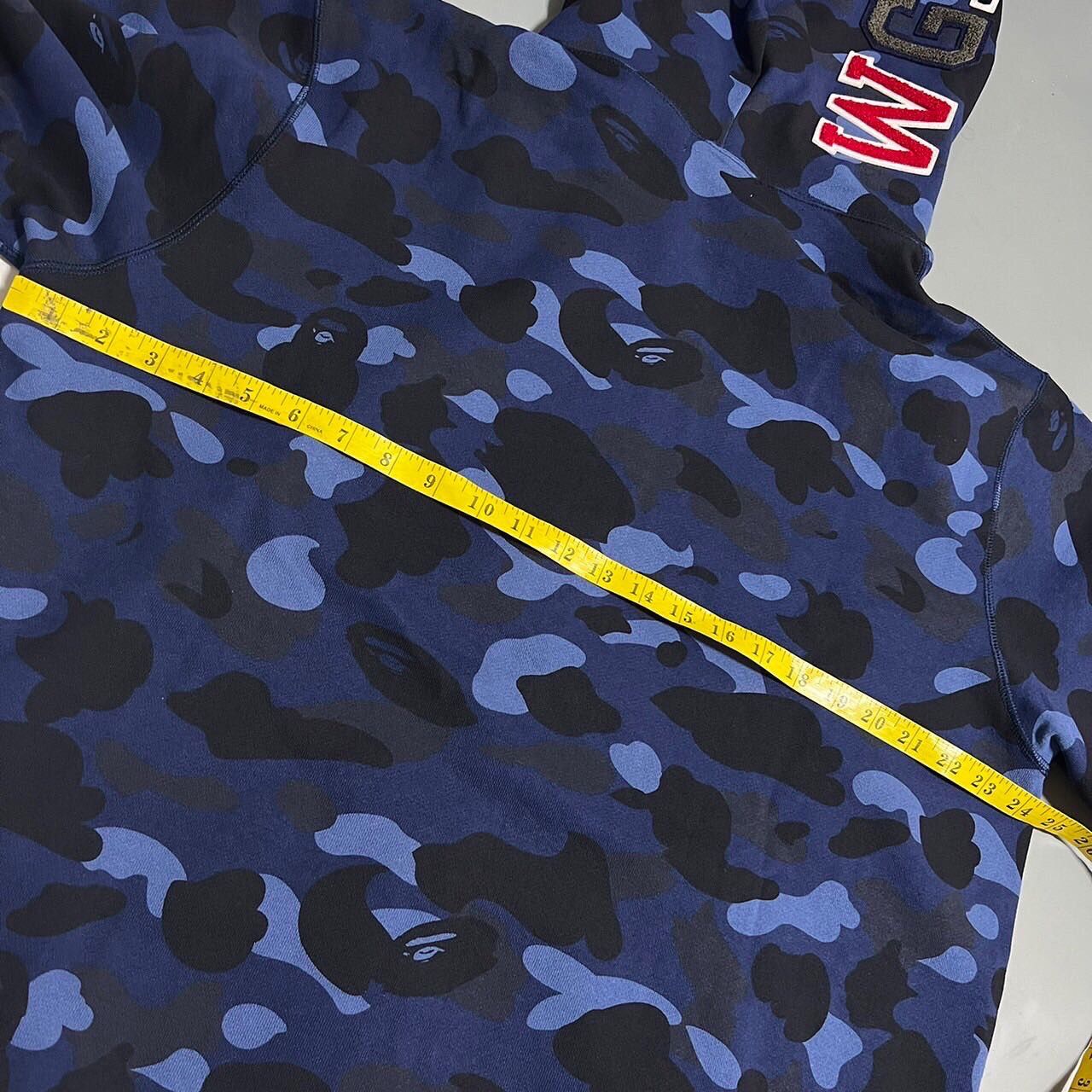 Bape BAPE shark full zip hoodie blue camo Size US XXL / EU 58 / 5 - 6 Thumbnail