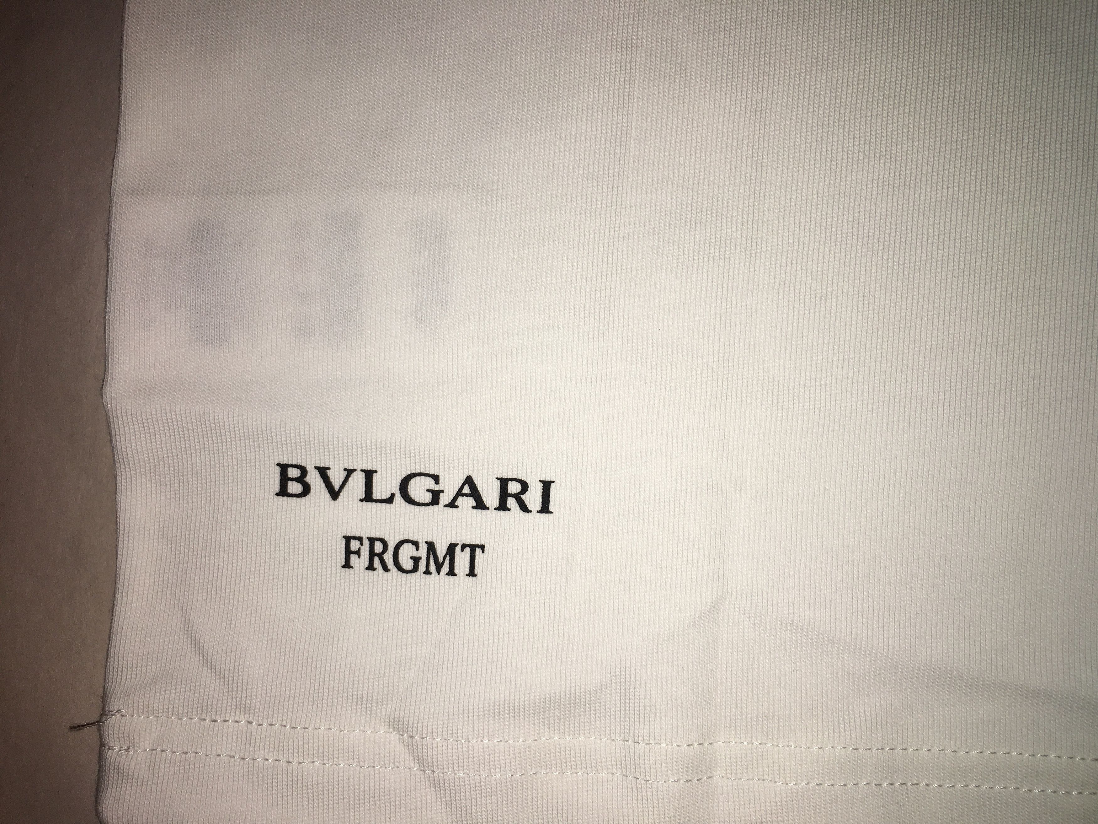 Bvlgari × Fragment Design Public Relation T-Shirt RARE Size US M / EU 48-50 / 2 - 6 Thumbnail