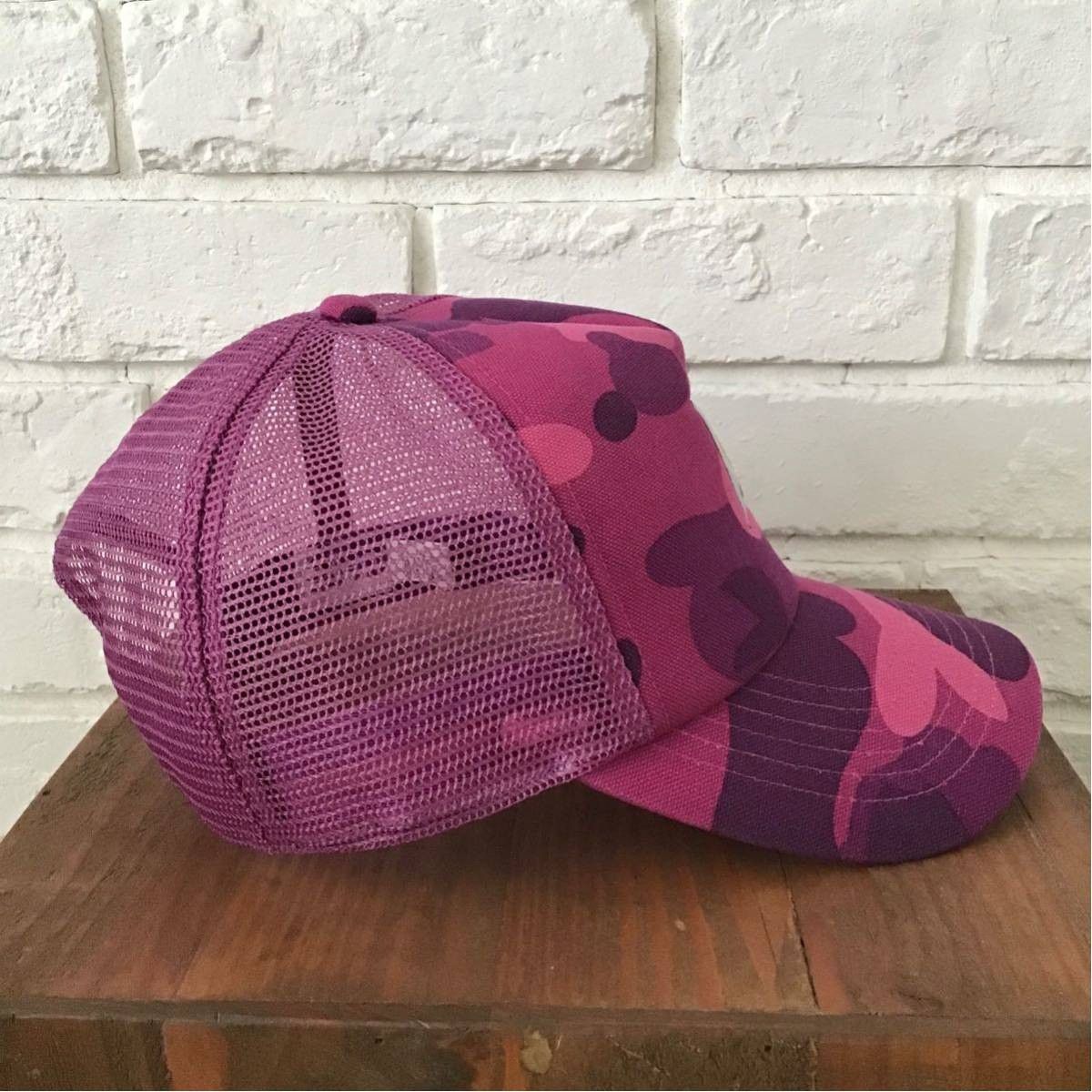 Bape × Carhartt BAPE × carhartt trucker hat cap Purple camo NIGO Size ONE SIZE - 3 Thumbnail