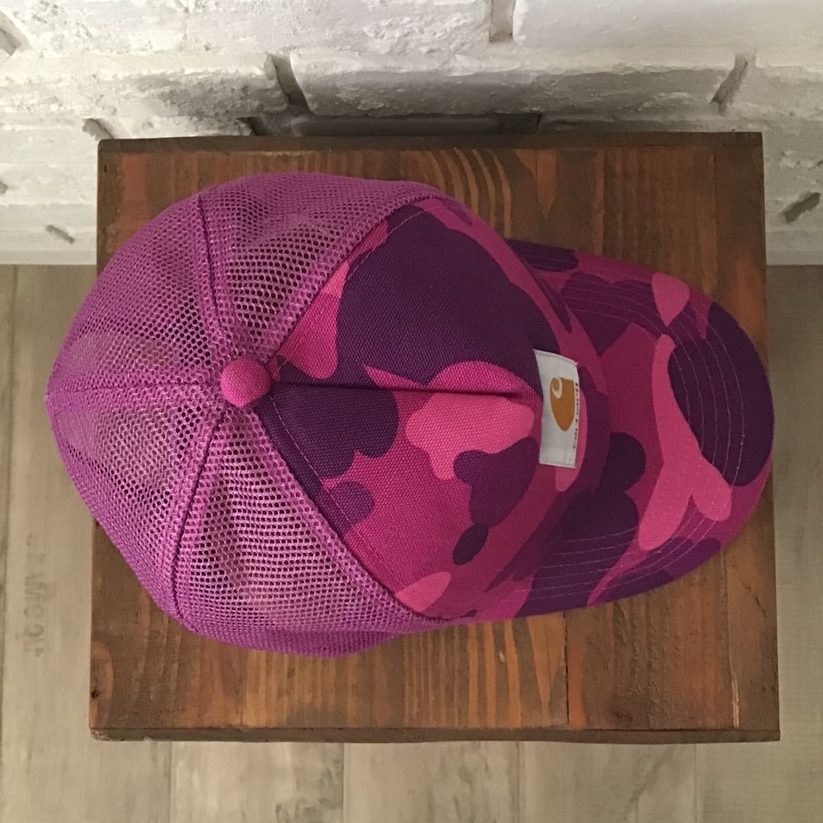 Bape × Carhartt BAPE × carhartt trucker hat cap Purple camo NIGO Size ONE SIZE - 6 Thumbnail