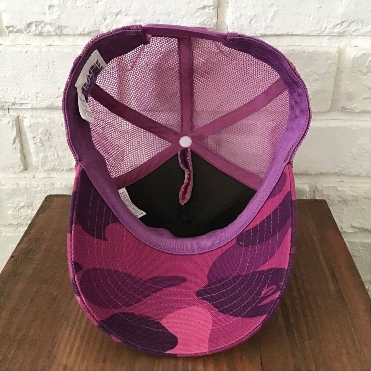 Bape × Carhartt BAPE × carhartt trucker hat cap Purple camo NIGO Size ONE SIZE - 7 Thumbnail