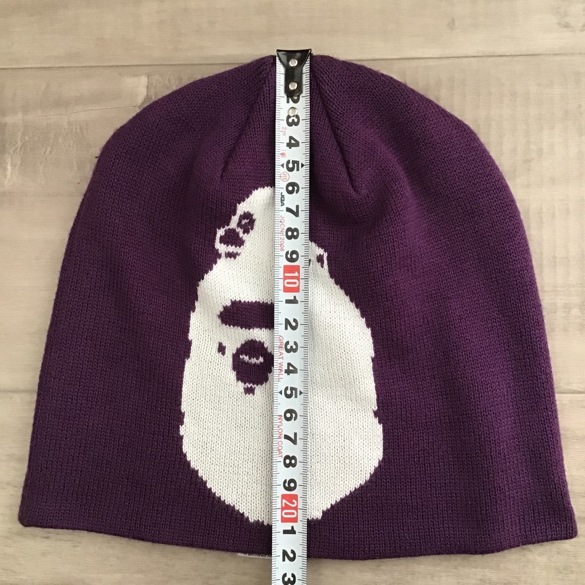 Bape BAPE HEAD Baby Milo beanie knit hat purple NIGO Size ONE SIZE - 5 Thumbnail