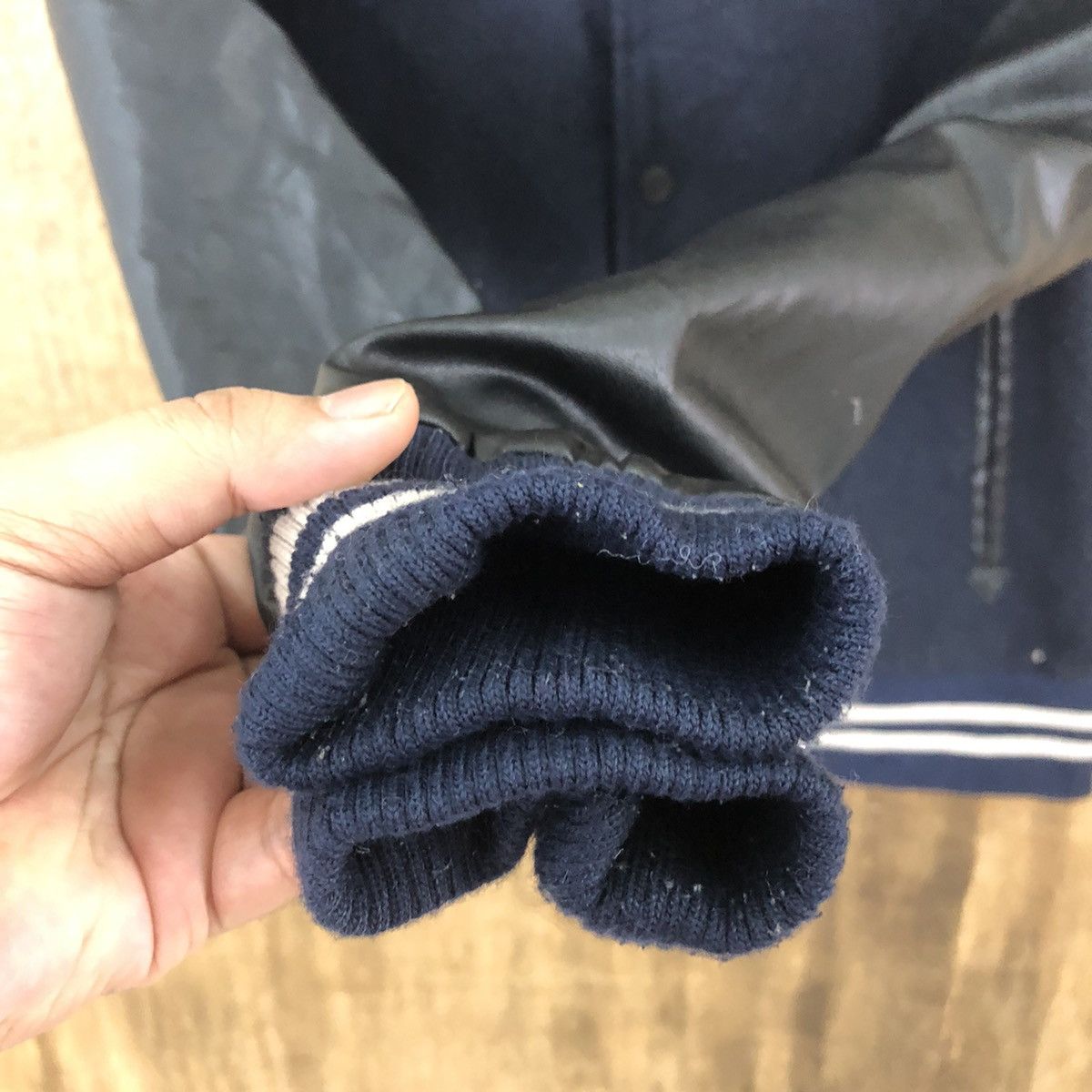 Japanese Brand Superubis Black Wool Varsity Jacket #1858 Size US M / EU 48-50 / 2 - 4 Thumbnail