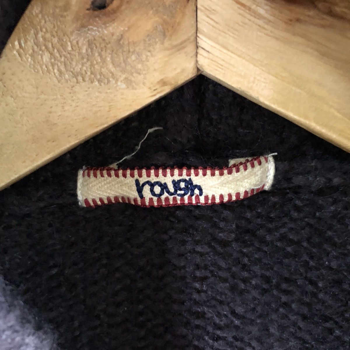 Rough Dark Brown Flower Knitwear Sweater Hoodies#011