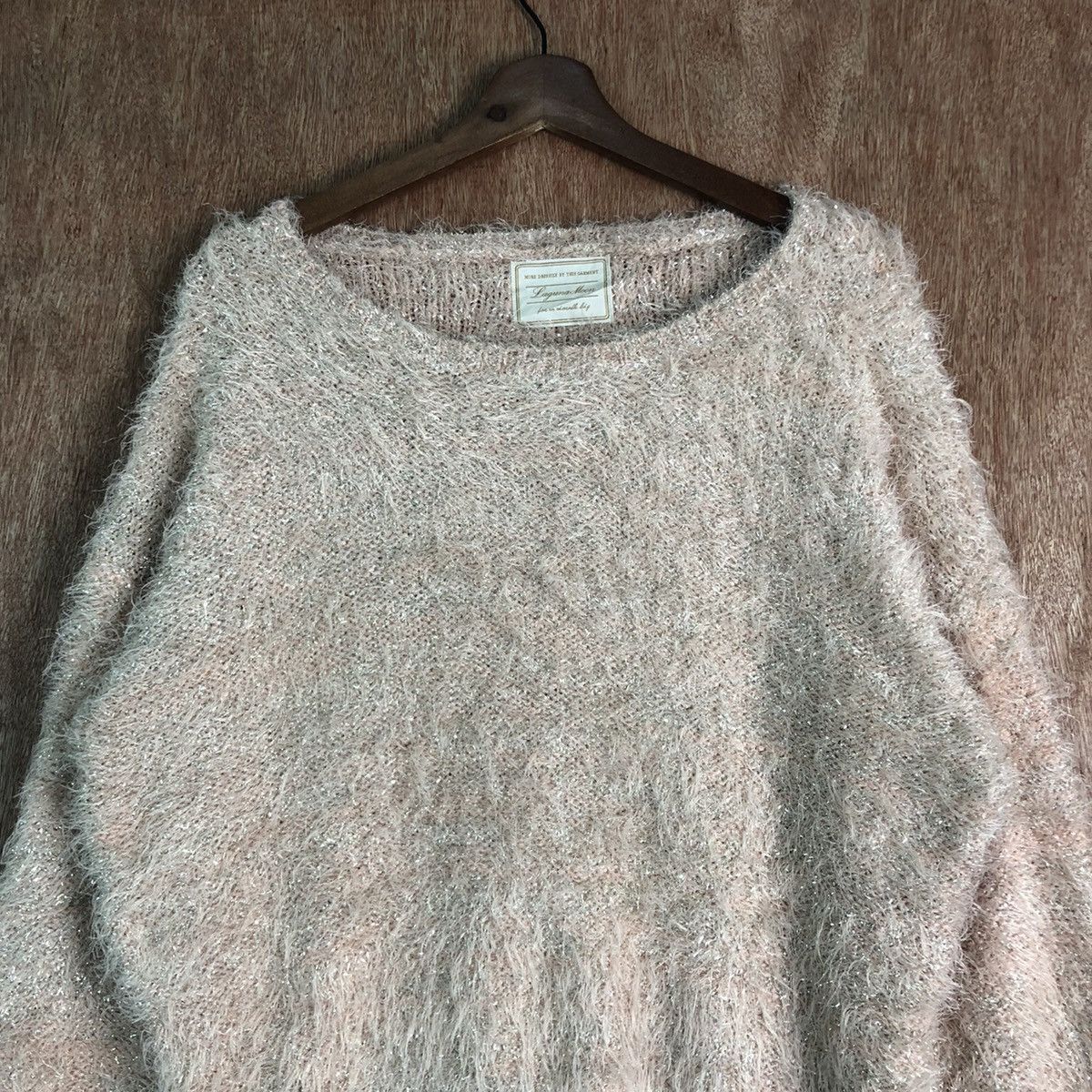 Homespun Knitwear × Japanese Brand vintage Laguna Moon Peach Mohair Knitwear Size US L / EU 52-54 / 3 - 2 Thumbnail