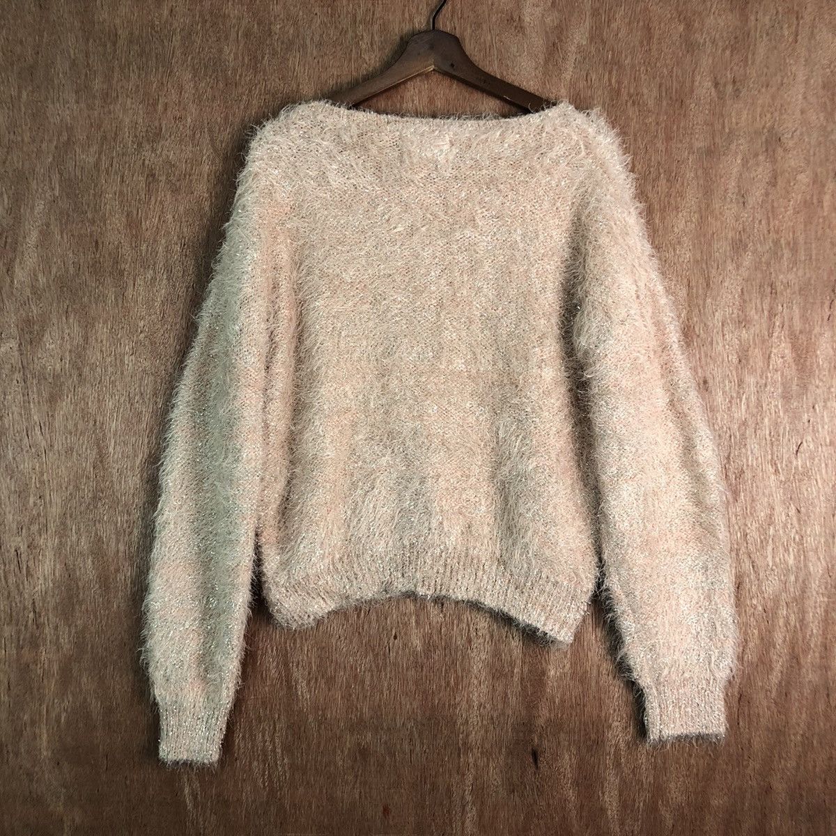 Homespun Knitwear × Japanese Brand vintage Laguna Moon Peach Mohair Knitwear Size US L / EU 52-54 / 3 - 10 Thumbnail