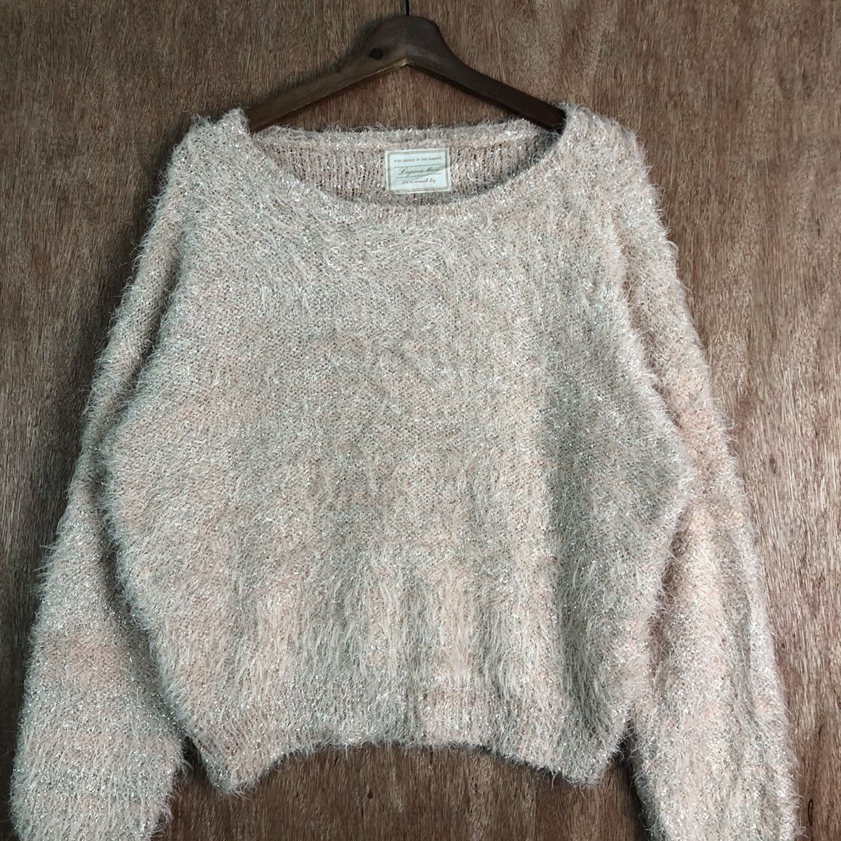 Homespun Knitwear × Japanese Brand vintage Laguna Moon Peach Mohair Knitwear Size US L / EU 52-54 / 3 - 3 Thumbnail