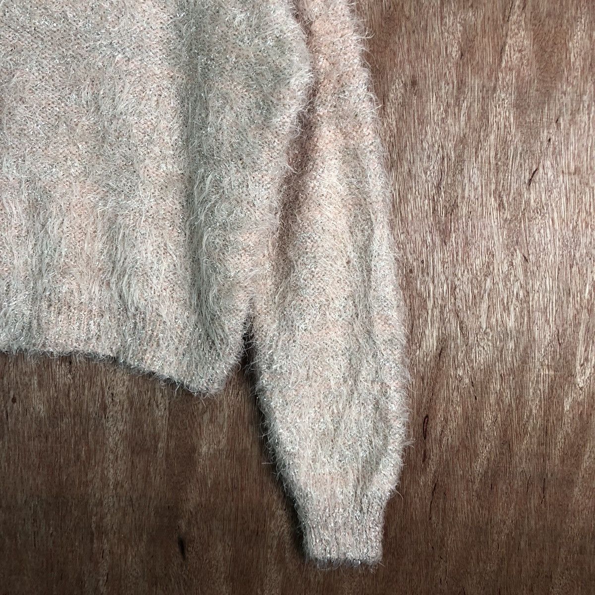 Homespun Knitwear × Japanese Brand vintage Laguna Moon Peach Mohair Knitwear Size US L / EU 52-54 / 3 - 5 Thumbnail