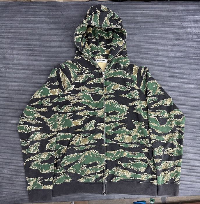 Bape Bape Tiger Camo Full Zip Hoodie Grailed