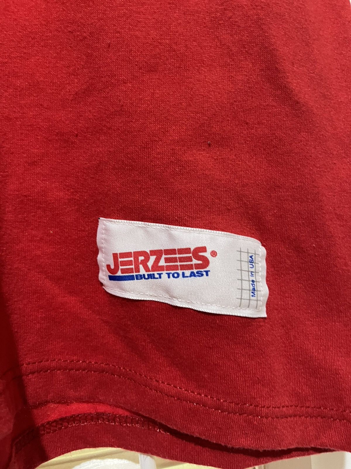 Jerzees × Vintage Vintage red blank T-shirt Size US XL / EU 56 / 4 - 3 Thumbnail