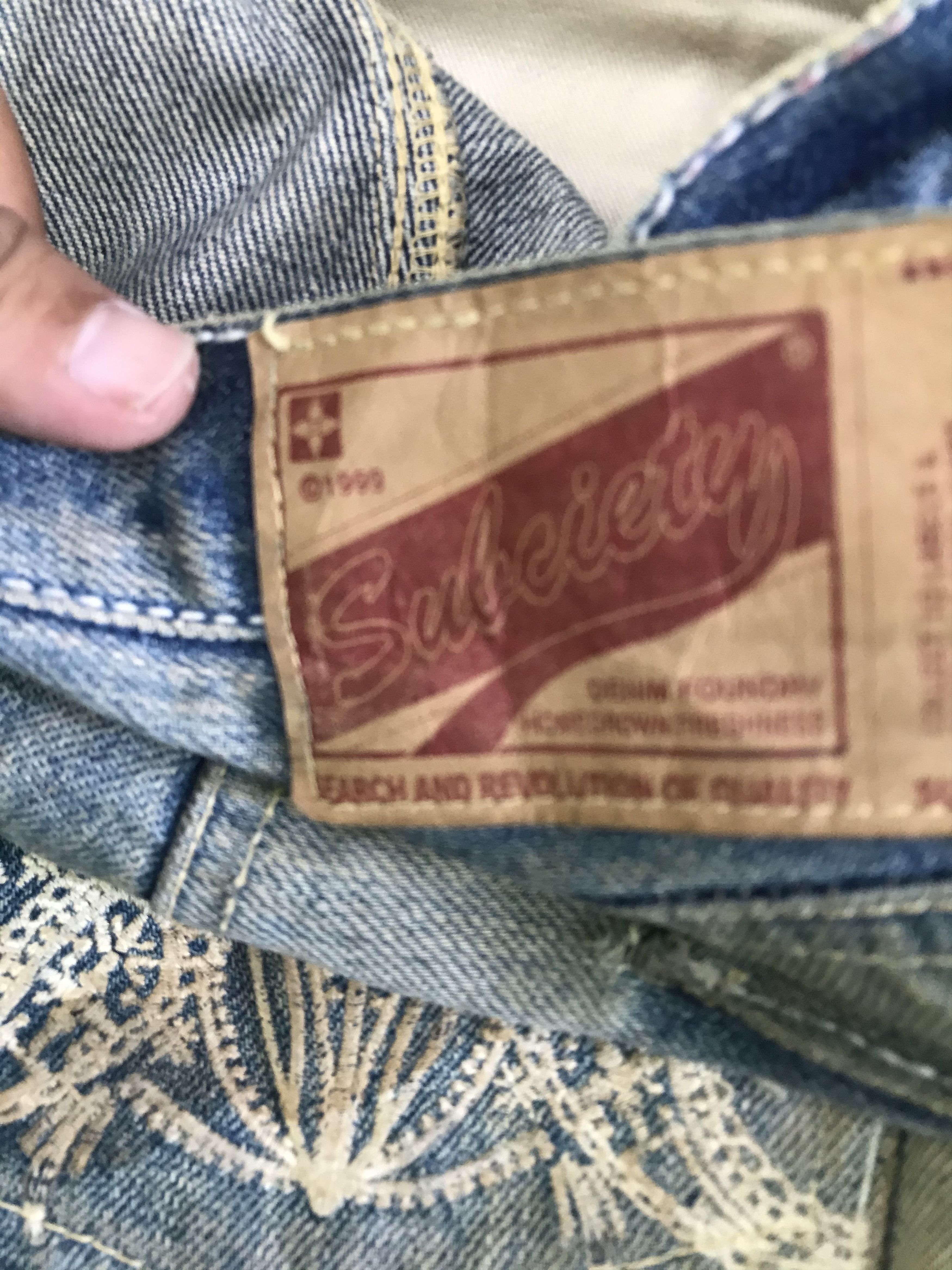 Japanese Brand Subciety Seldvedge Denim Pants Size US 30 / EU 46 - 3 Thumbnail
