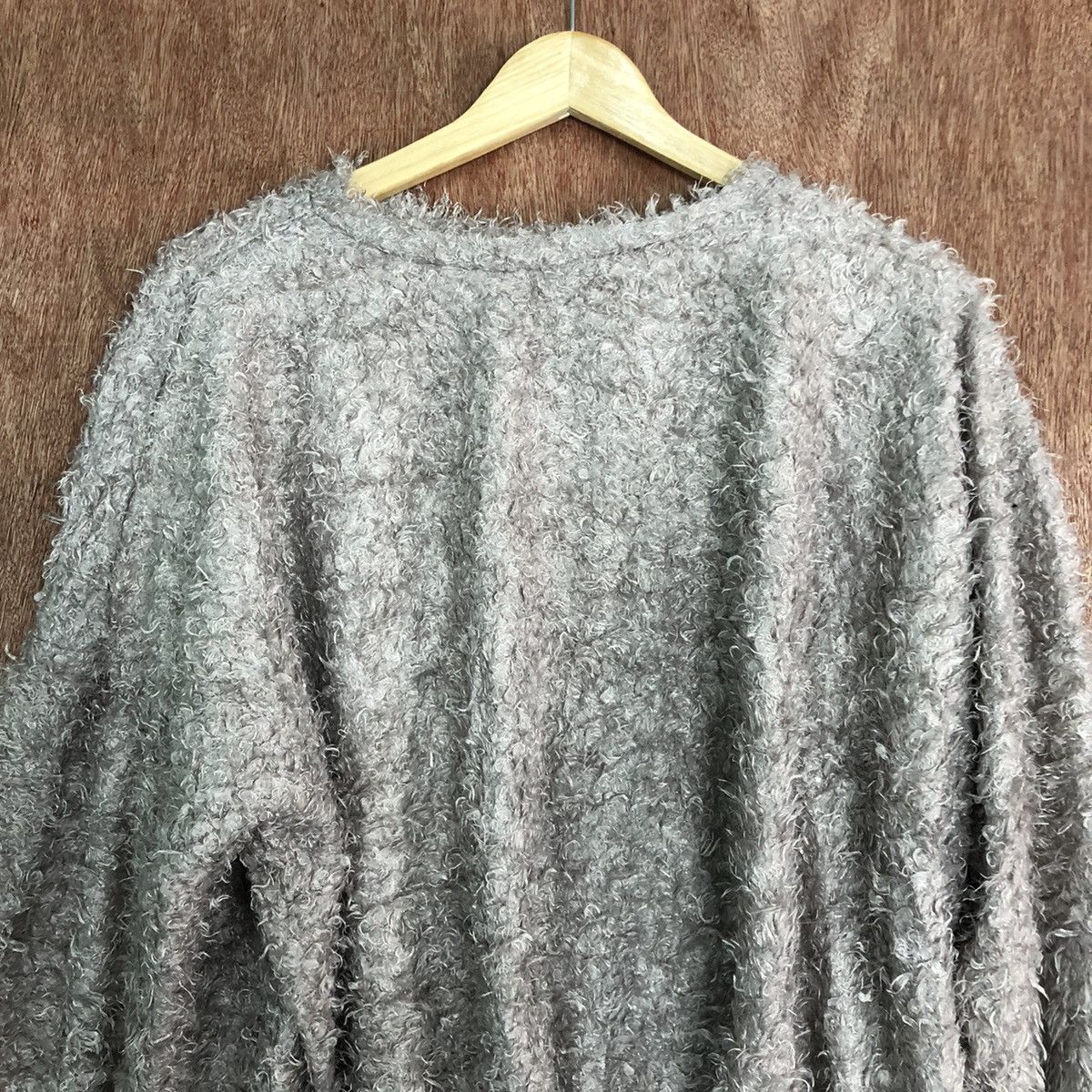 Homespun Knitwear × Japanese Brand JC Grey Mohair Shag Shaggy Knitwear Size US L / EU 52-54 / 3 - 2 Thumbnail