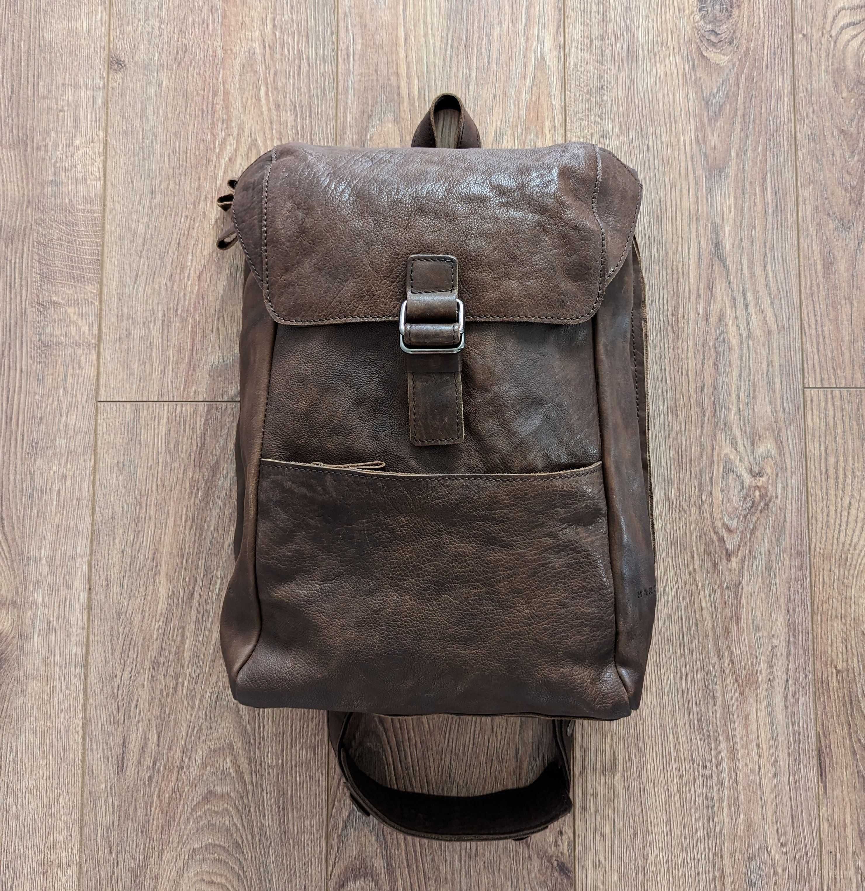 Leather × Other Harold's Men's Leather Rucksack Shoulder Bag Backpack Luxury Size ONE SIZE - 1 Thumbnail