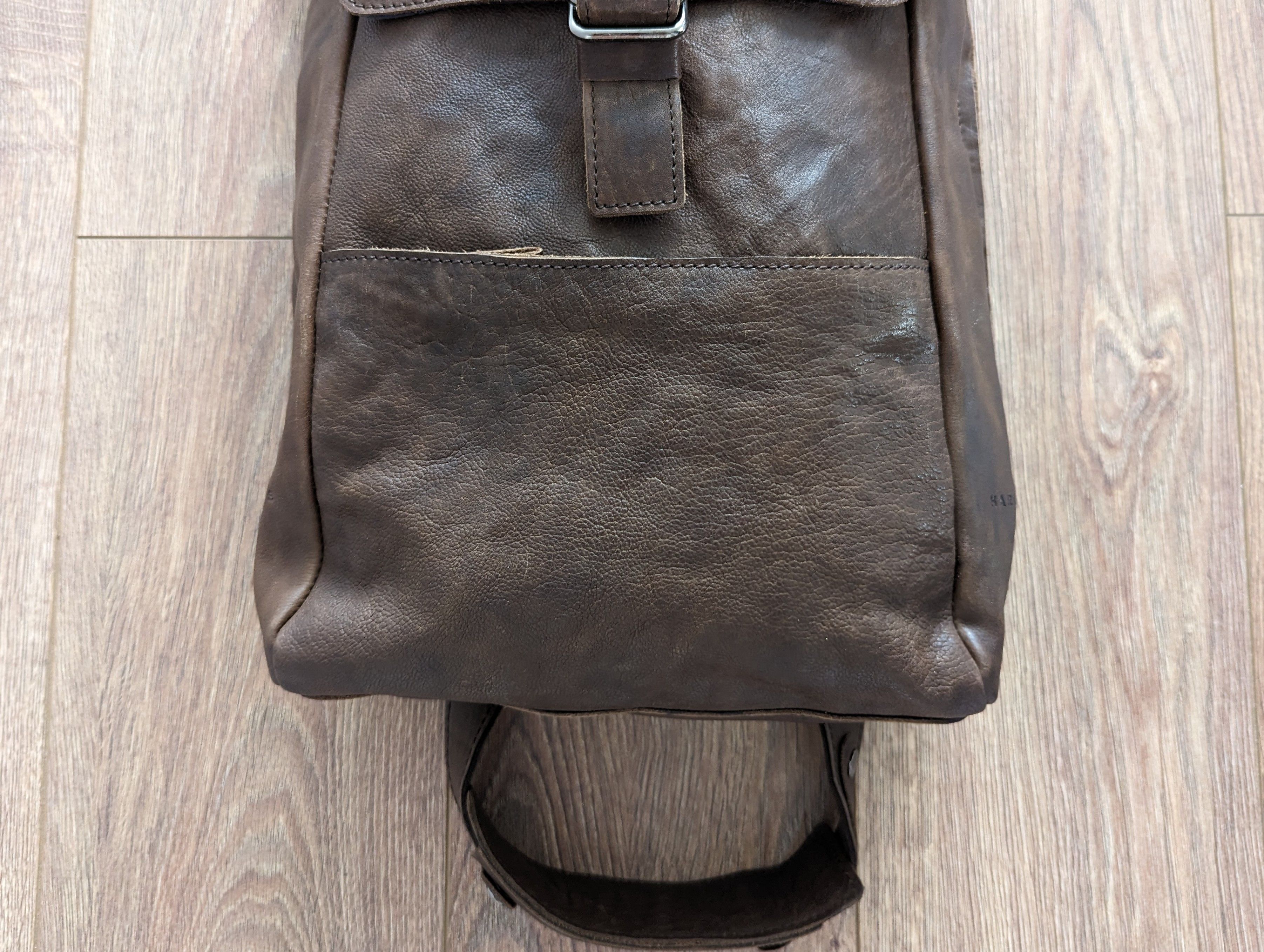 Leather × Other Harold's Men's Leather Rucksack Shoulder Bag Backpack Luxury Size ONE SIZE - 6 Thumbnail