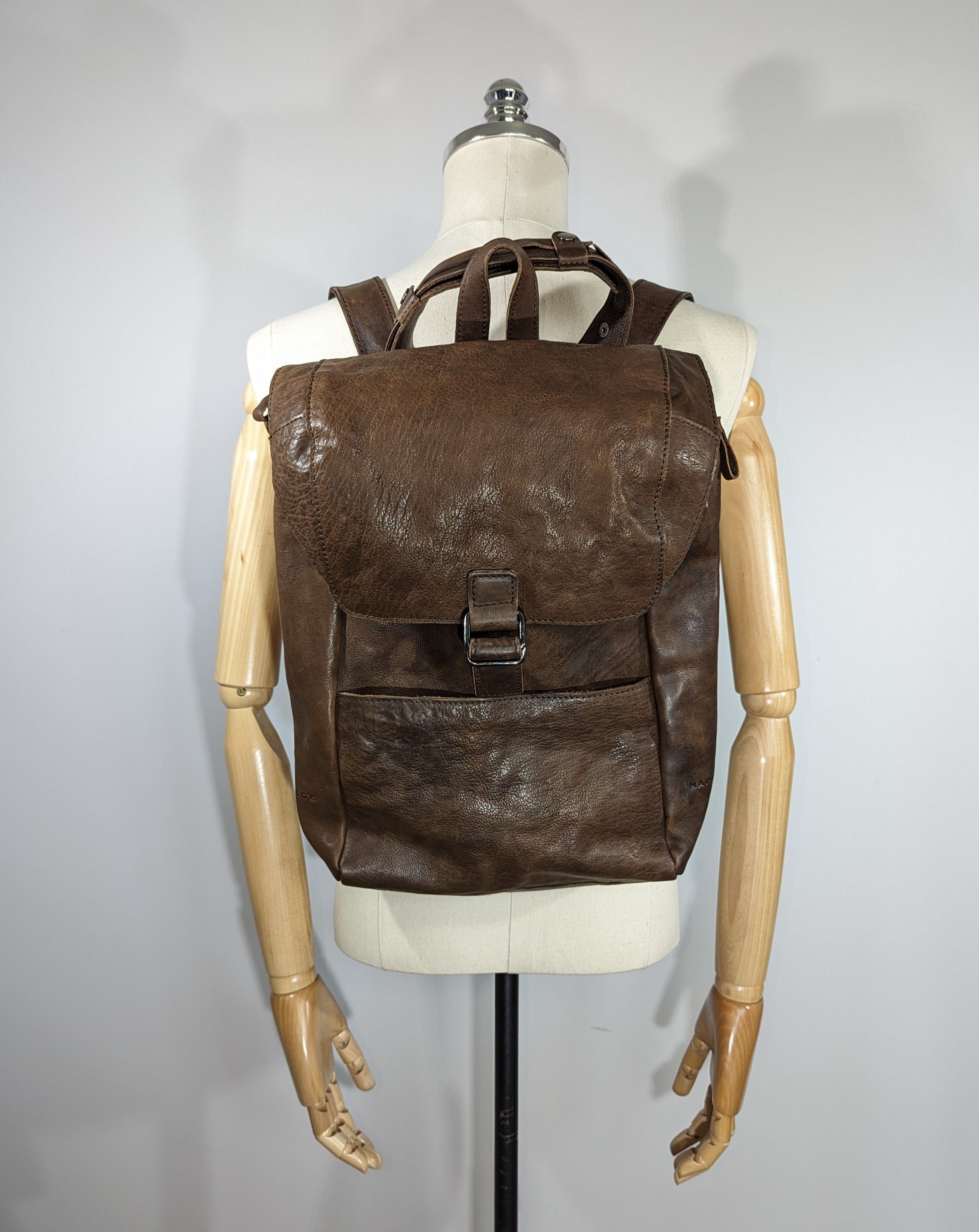Leather × Other Harold's Men's Leather Rucksack Shoulder Bag Backpack Luxury Size ONE SIZE - 2 Thumbnail