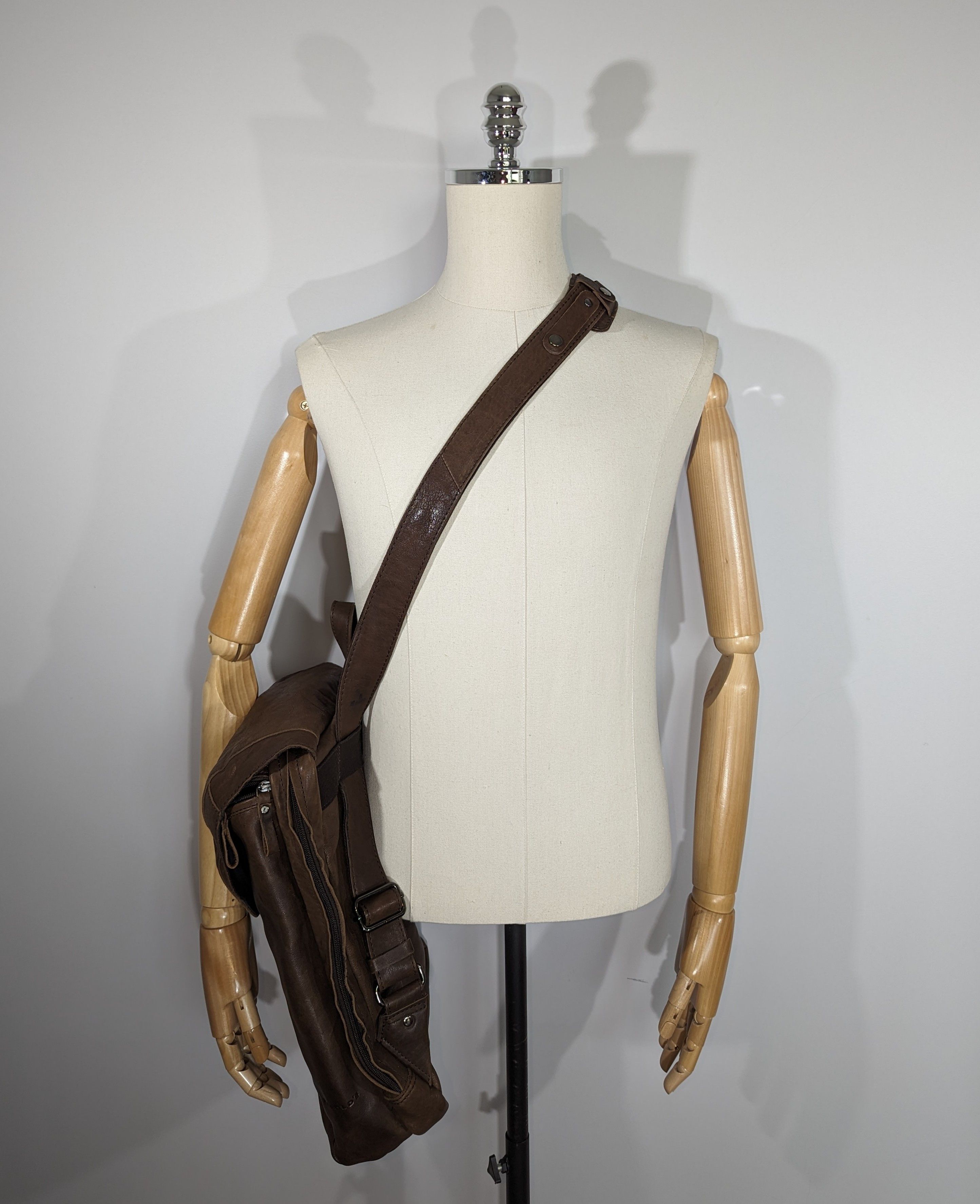 Leather × Other Harold's Men's Leather Rucksack Shoulder Bag Backpack Luxury Size ONE SIZE - 3 Thumbnail