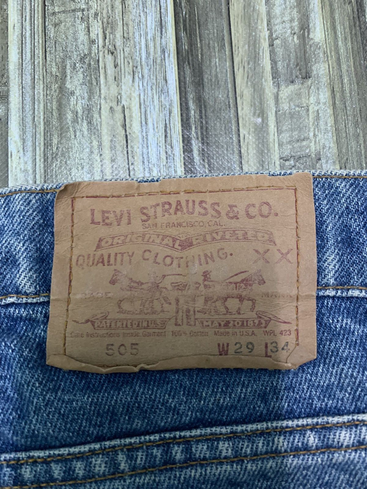 Levi's Vintage Clothing Vintage 80’s Levi’s 505 Jeans Size US 29 - 8 Thumbnail