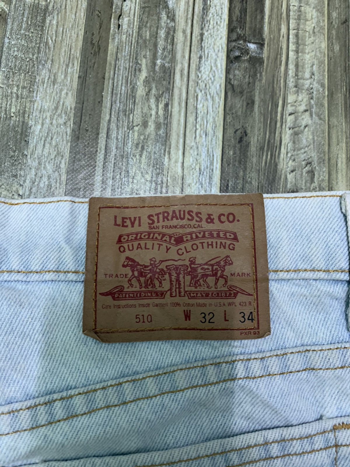 Levi's Vintage Clothing Vintage 90’s Levi’s 510 Faded Jeans Size US 32 / EU 48 - 10 Thumbnail