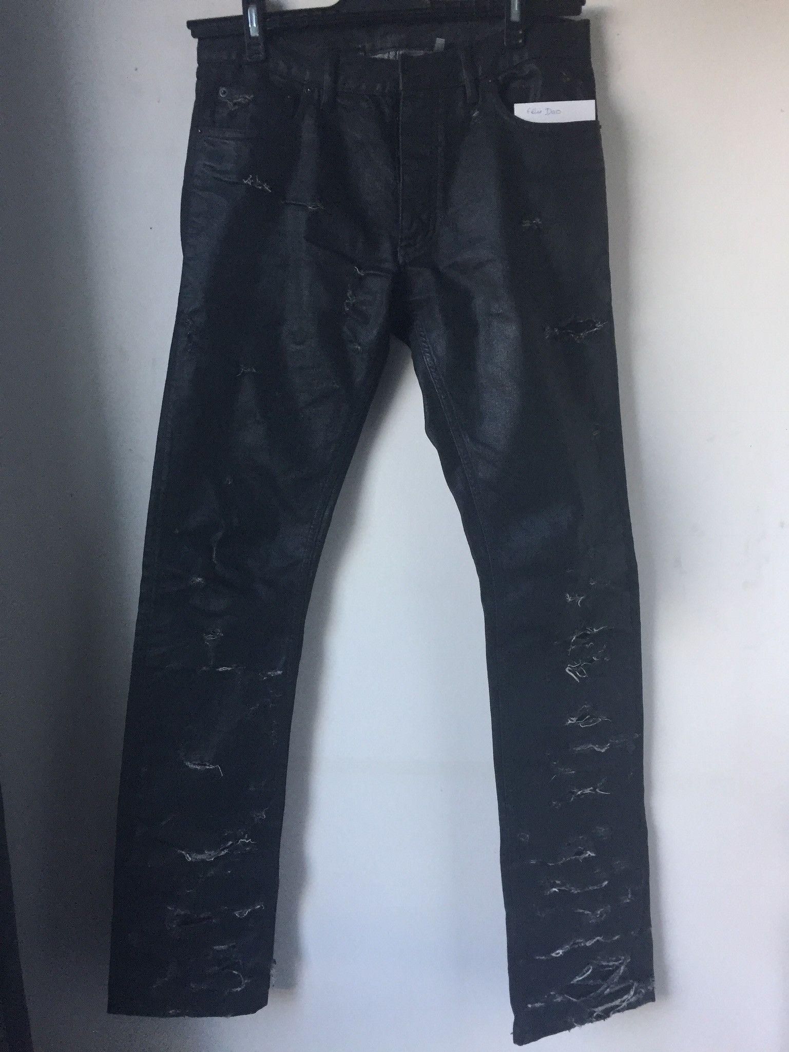 Dior Homme SS04 "Strip" Waxed Denim