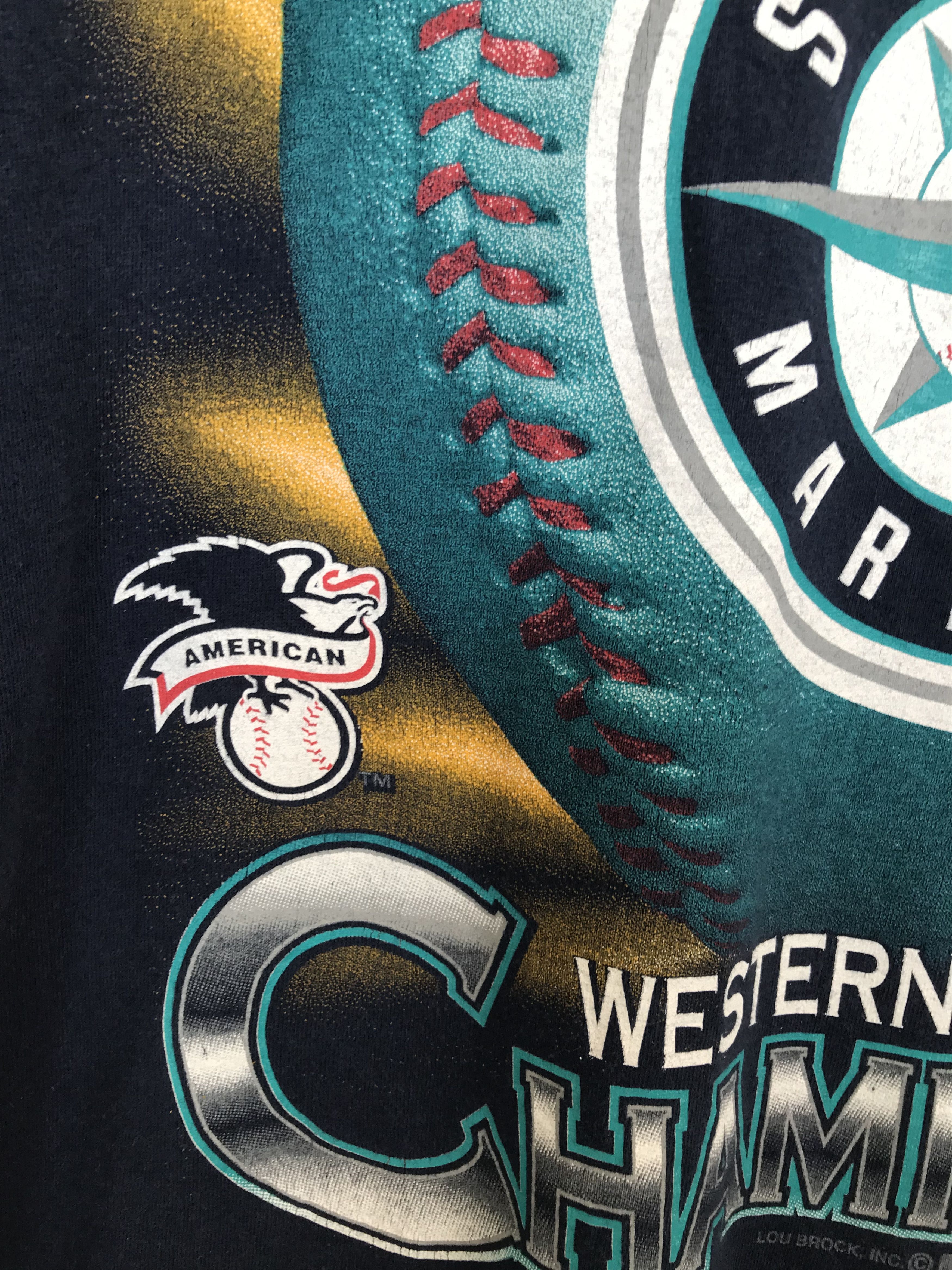 MLB Vintage 90s Seattle Mariners Mlb T-Shirt Size US XL / EU 56 / 4 - 4 Thumbnail