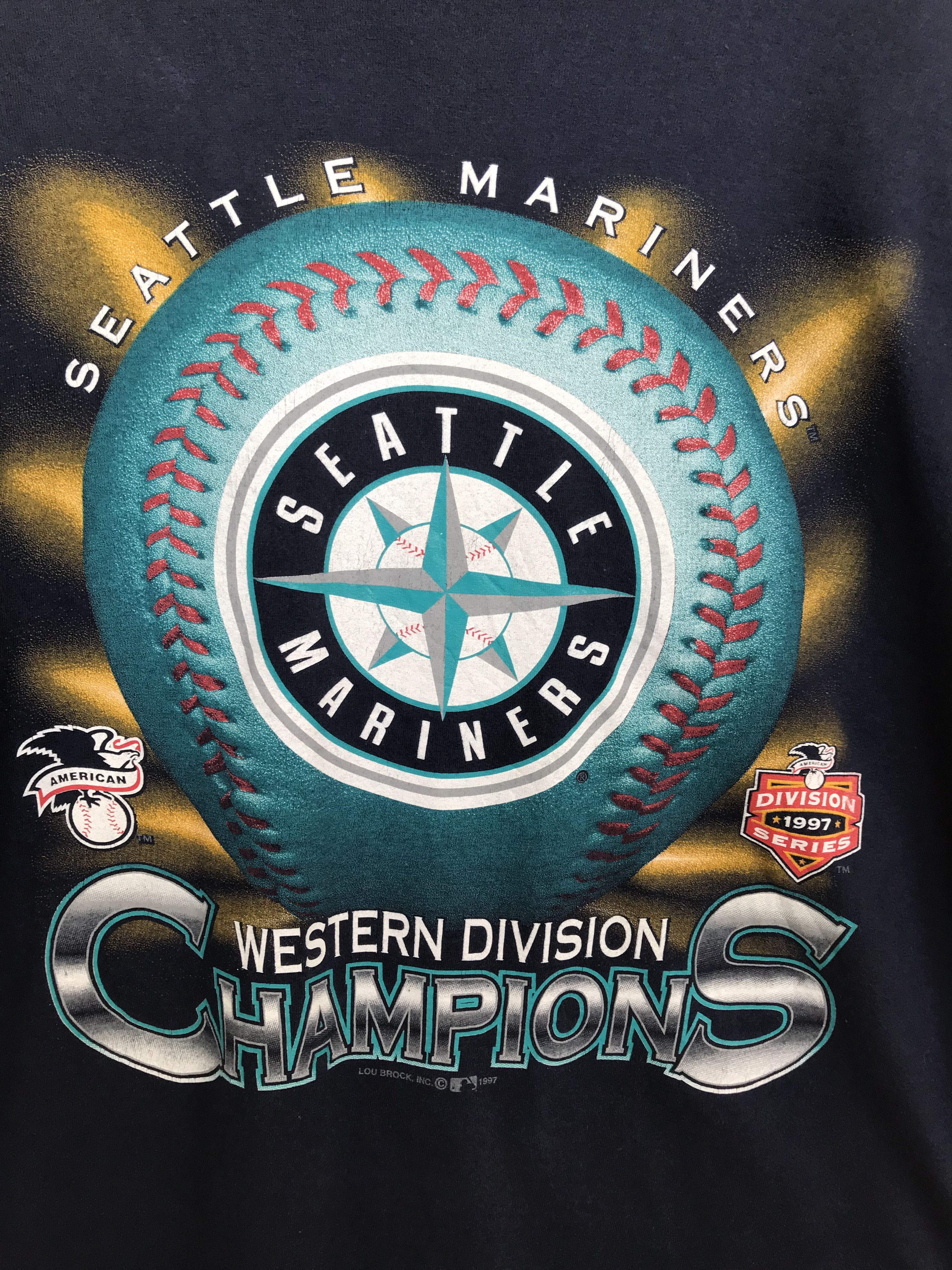 MLB Vintage 90s Seattle Mariners Mlb T-Shirt Size US XL / EU 56 / 4 - 3 Thumbnail