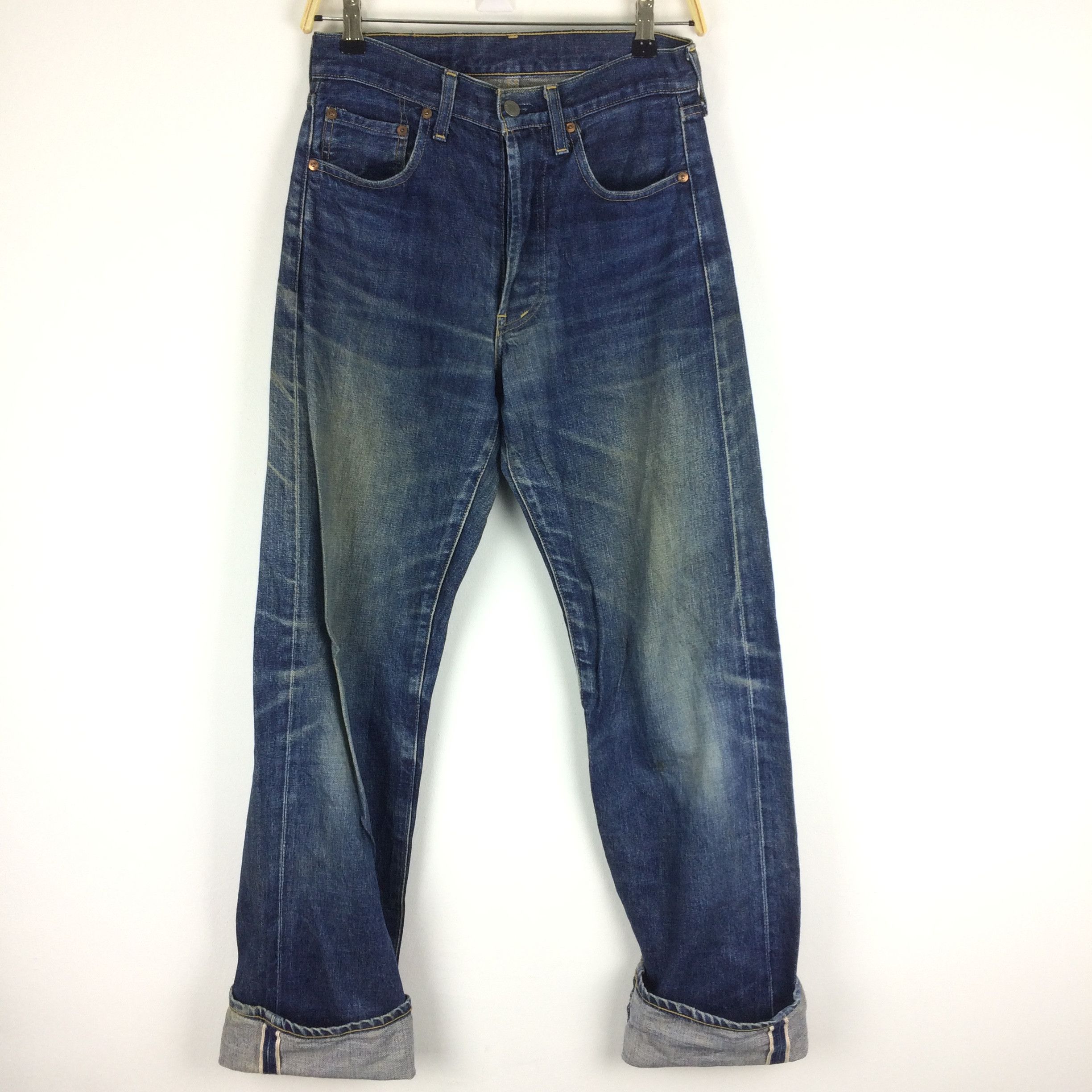 Levi's Vintage Clothing X41 VTG Levis 503B RARE Japan Selvedge Red Line JEANS Size US 30 / EU 46 - 3 Thumbnail