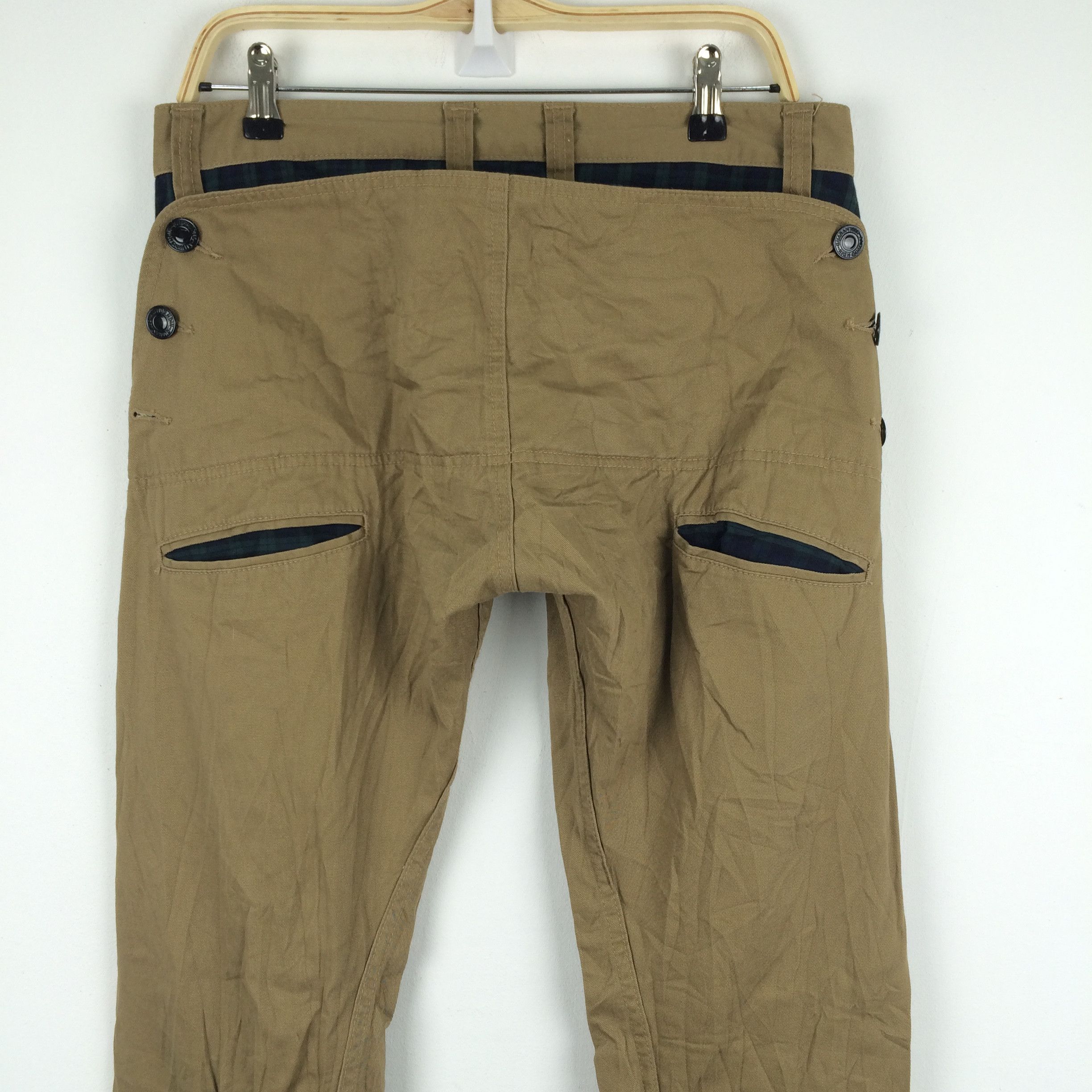 Designer × Japanese Brand X42 JAPAN DOMINATES HANDCRAFTED DOUBLE WAIST PLAID PANTS Size US 33 - 4 Thumbnail