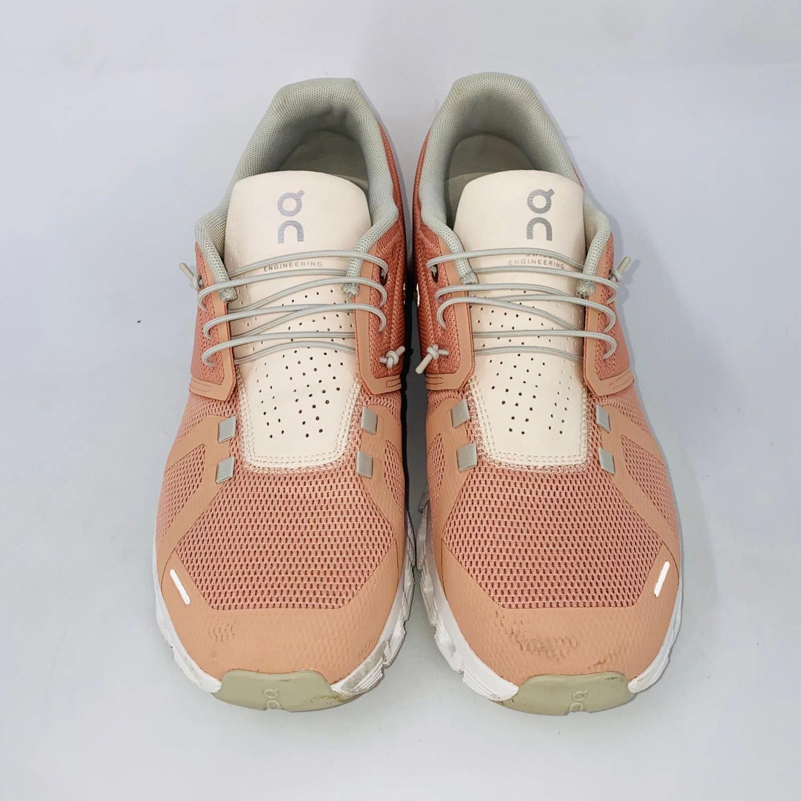 CLOUD 5 WOMENS PINK/WHITE LIGHTWEIGHT RUNNING SHOE SIZE 10B