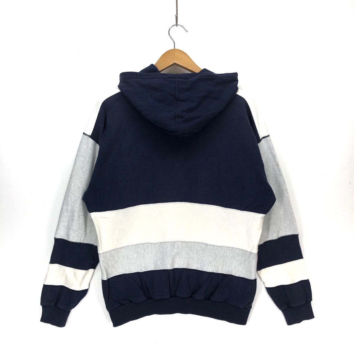 Vintage ELLESSE Hoodie Pullover Colour Block #1222-43