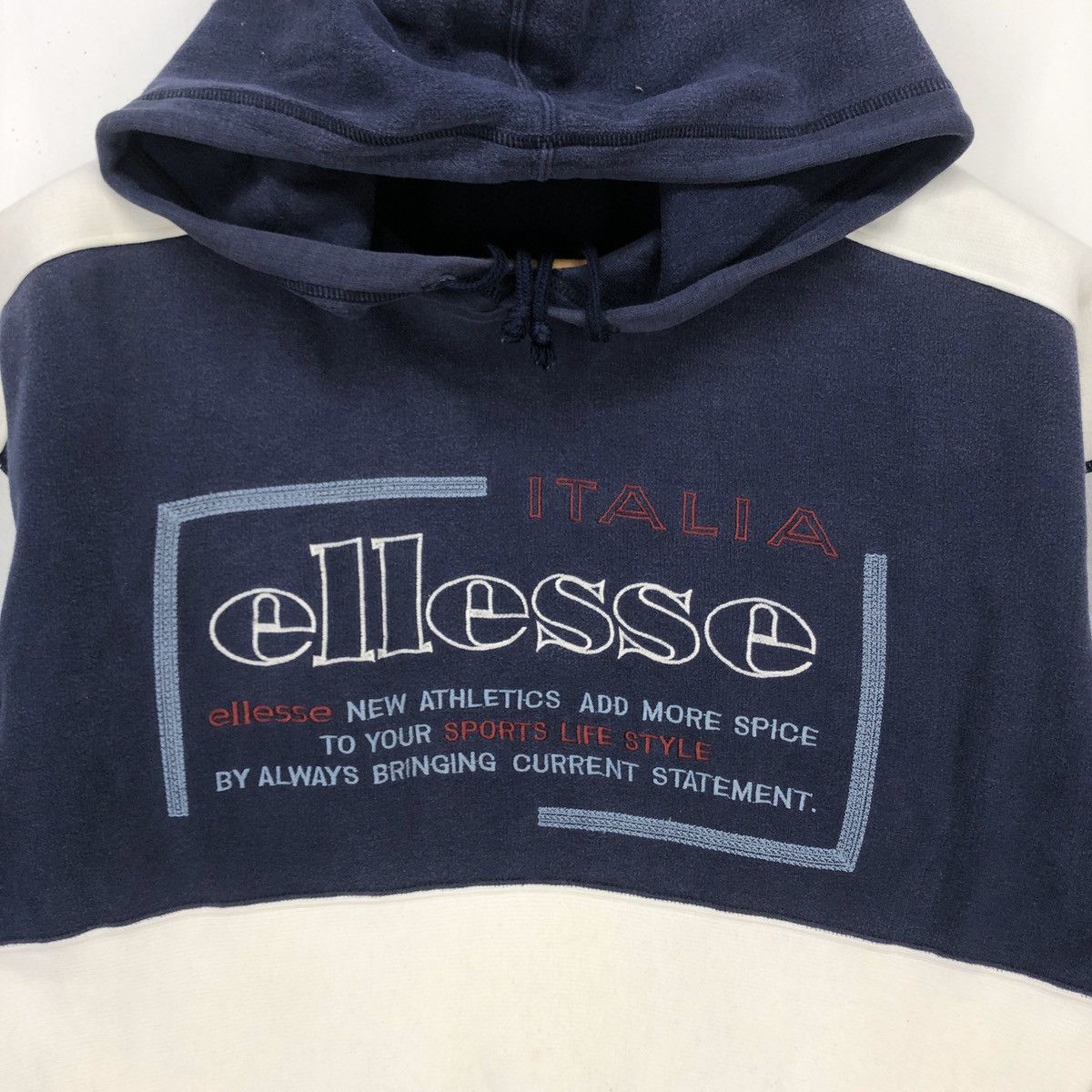 Ellesse Vintage ELLESSE Hoodie Pullover Colour Block #1222-43 Size US M / EU 48-50 / 2 - 2 Thumbnail