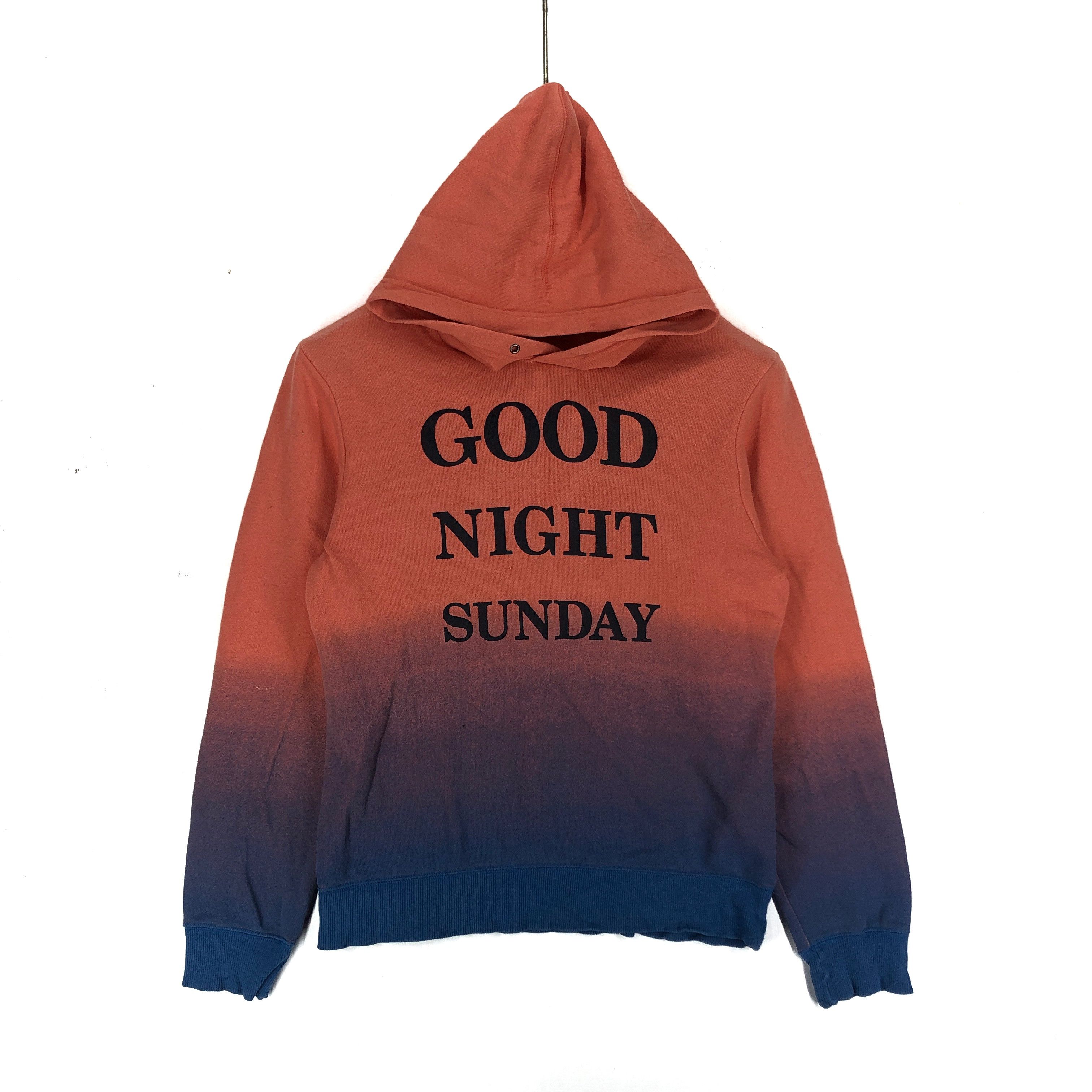 Japanese Brand Good Night Sunday Hoodie Pullover #2124-72 Size US S / EU 44-46 / 1 - 1 Thumbnail