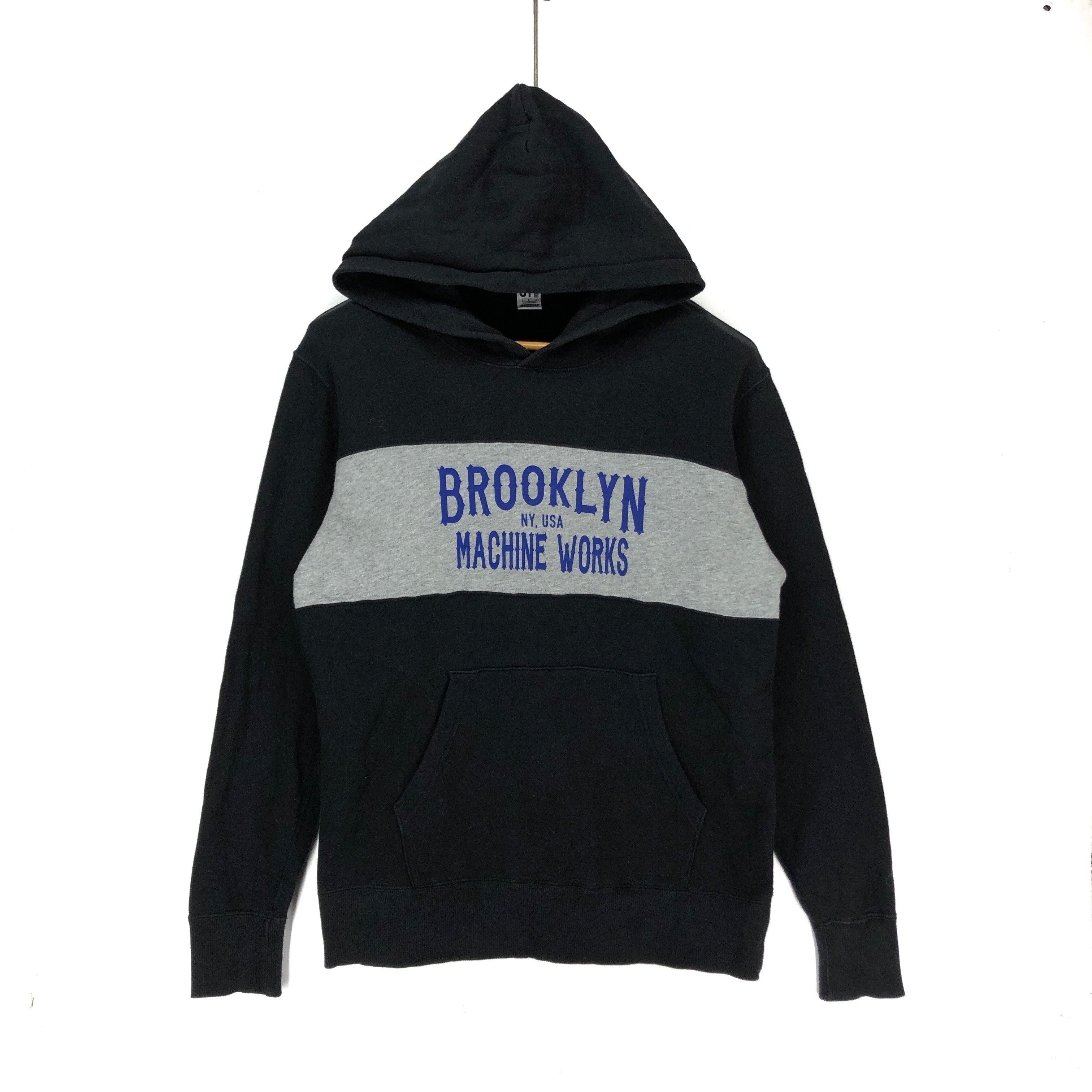 image of Brooklyn Machine Works Hoodie Pullover 1500-55 in Black, Men's (Size Medium)