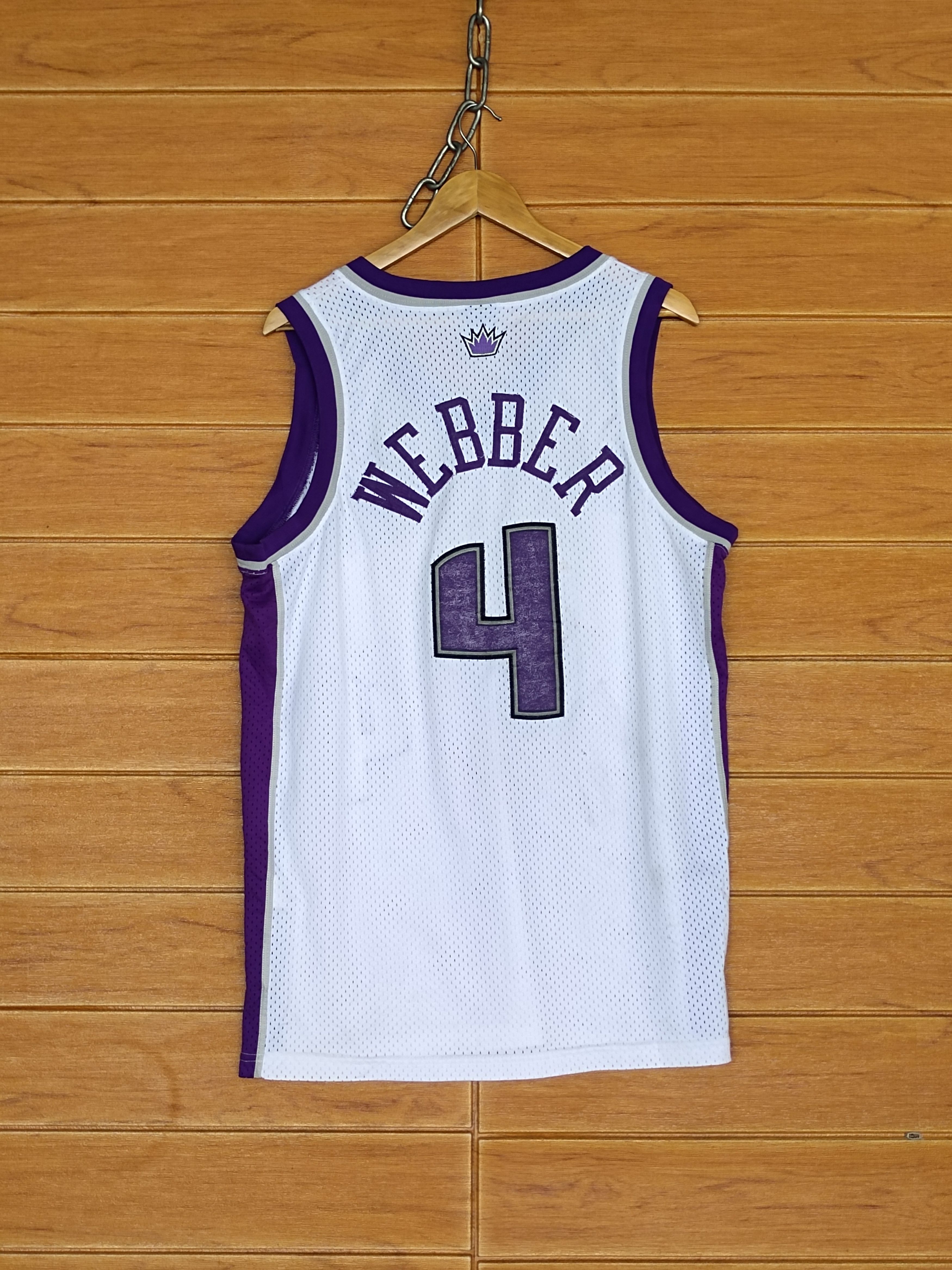 NBA Vintage 90s Sacramento Kings Chris Webber #4 Nike NBA Size US M / EU 48-50 / 2 - 11 Thumbnail