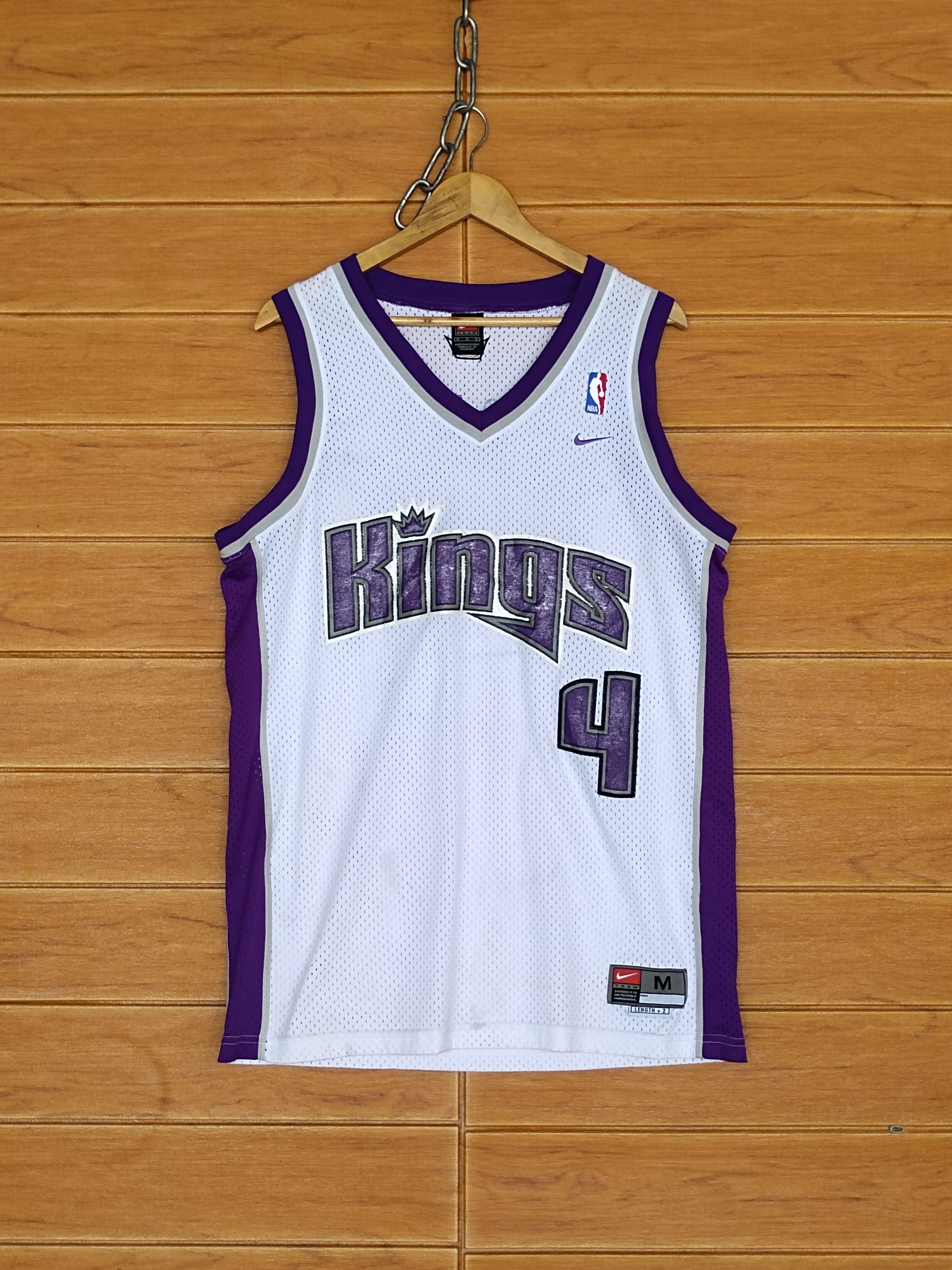 NBA Vintage 90s Sacramento Kings Chris Webber #4 Nike NBA Size US M / EU 48-50 / 2 - 2 Thumbnail