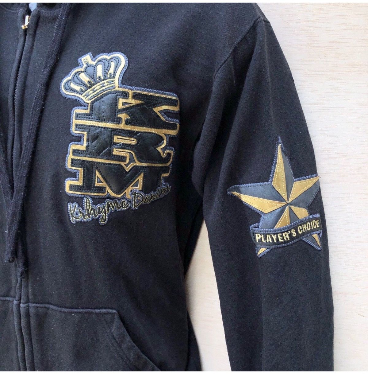 Other KRHYME DENIM Zipper Hoodie #0153-11 Size US S / EU 44-46 / 1 - 3 Thumbnail