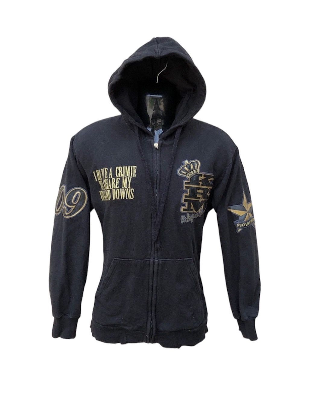 Other KRHYME DENIM Zipper Hoodie #0153-11 Size US S / EU 44-46 / 1 - 2 Thumbnail