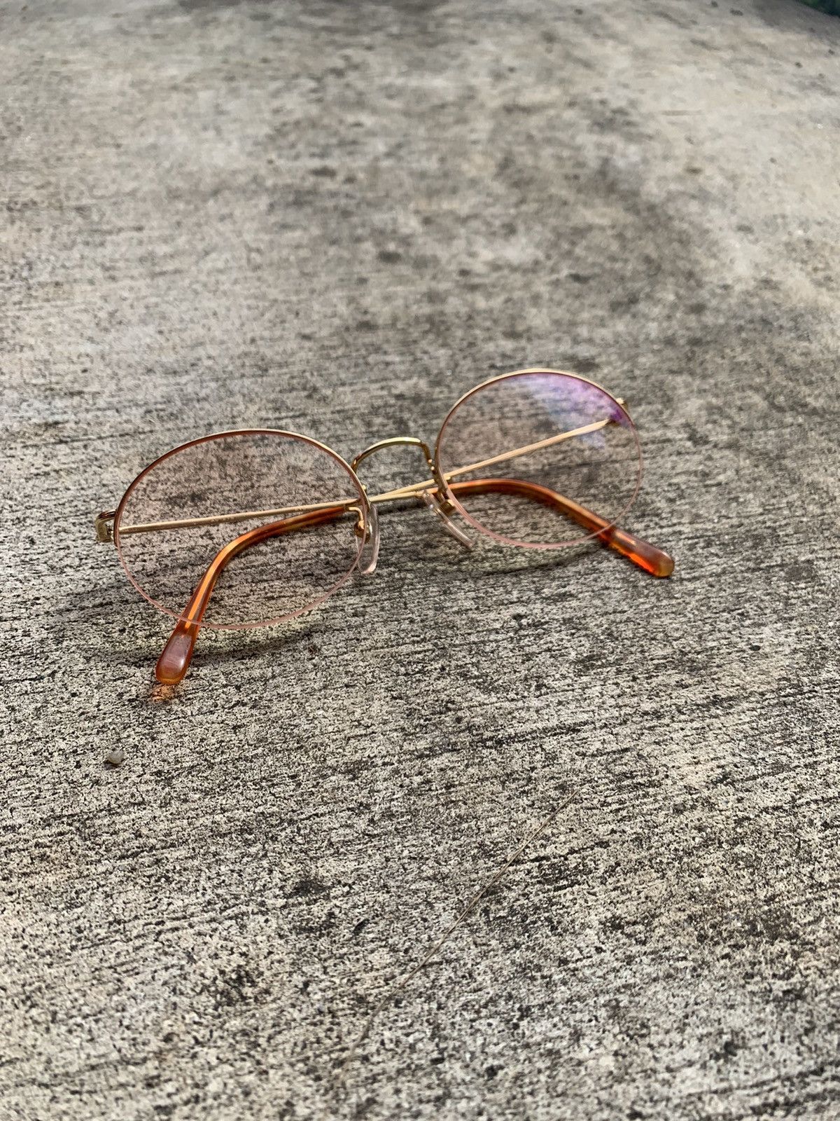 Japanese Brand SPECIAL MADE 18K GOLD FRAME GLASSES EYEWEAR 51.18-140 Size ONE SIZE - 1 Thumbnail