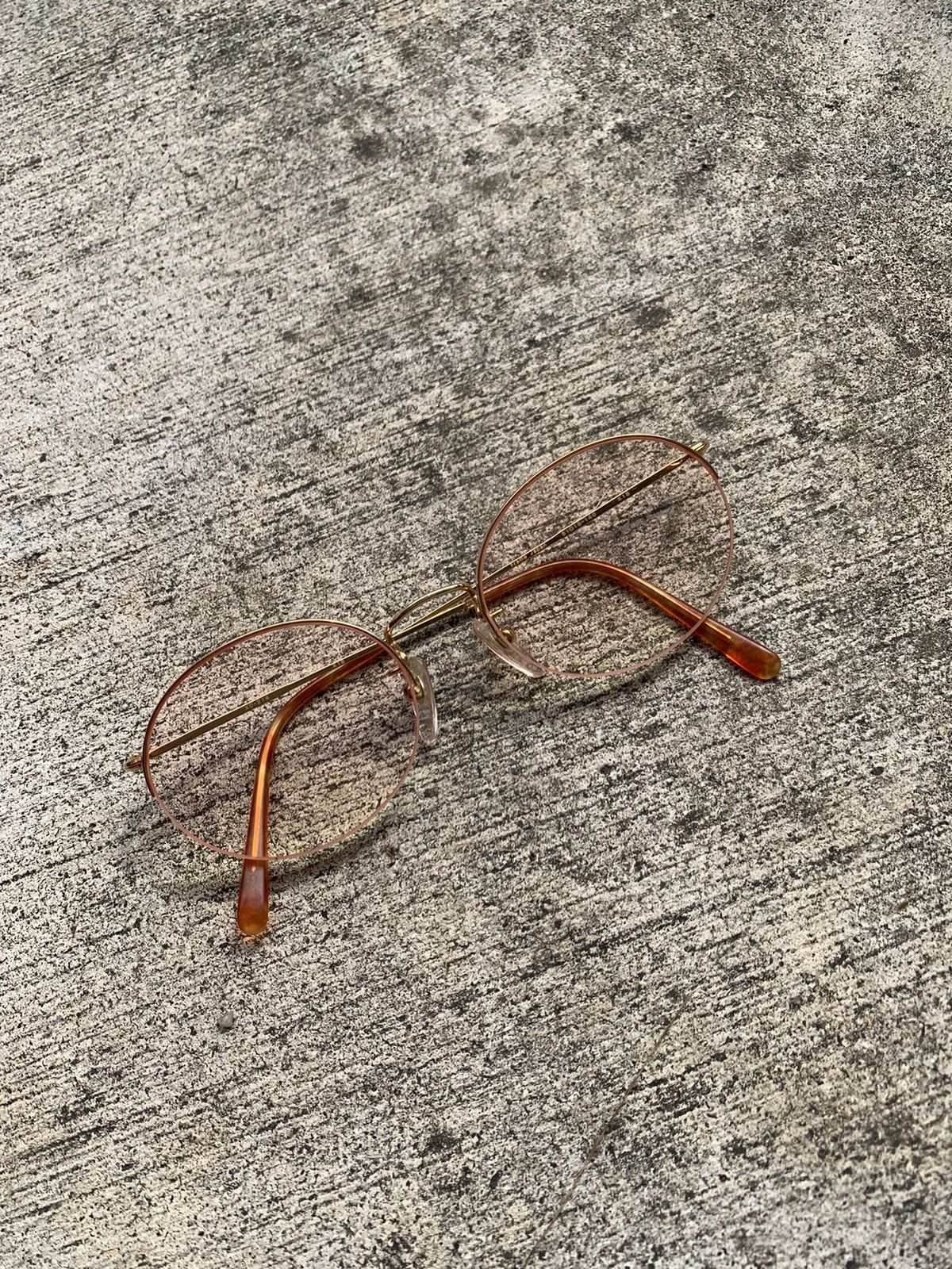 Japanese Brand SPECIAL MADE 18K GOLD FRAME GLASSES EYEWEAR 51.18-140 Size ONE SIZE - 2 Thumbnail