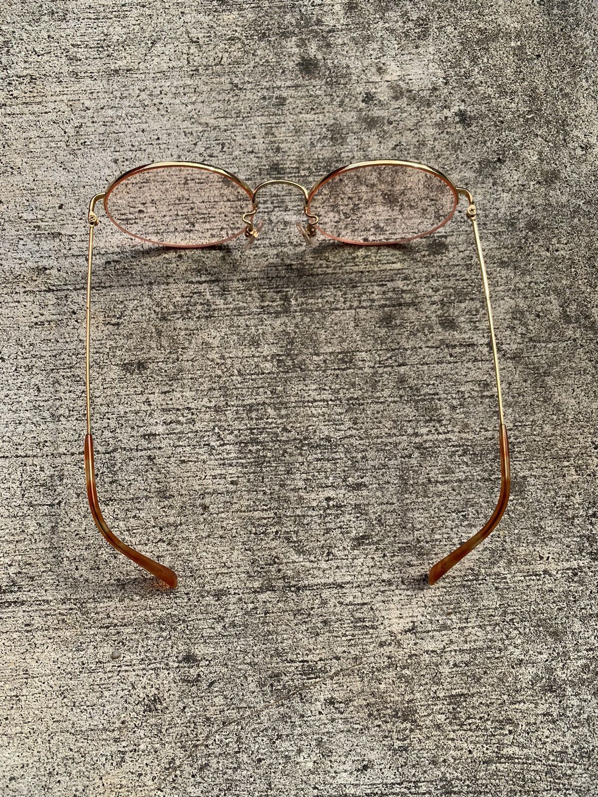 Japanese Brand SPECIAL MADE 18K GOLD FRAME GLASSES EYEWEAR 51.18-140 Size ONE SIZE - 6 Thumbnail
