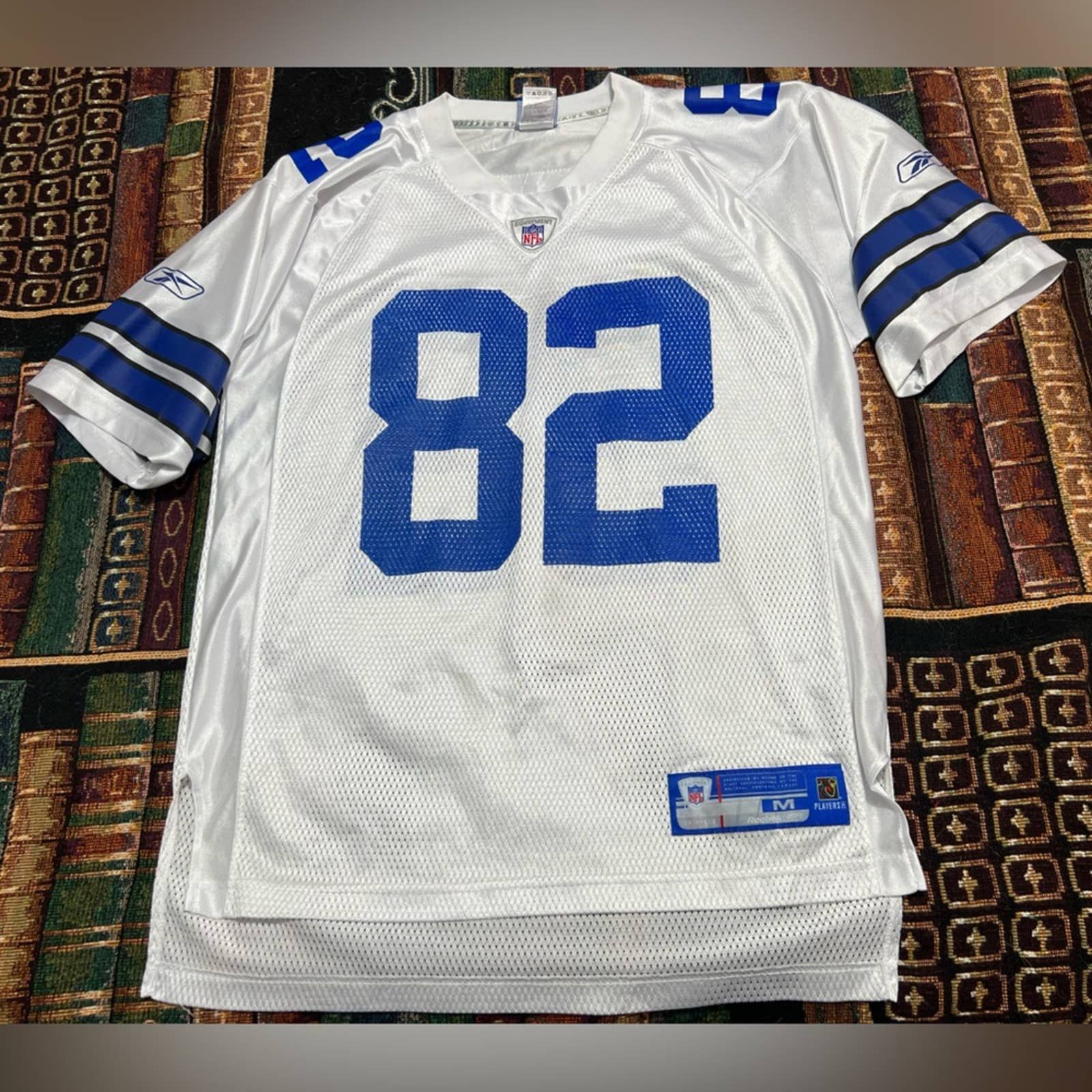 Dallas Cowboys Blue White NFL Jersey Reebok Authentic 82 Jason Witten XL