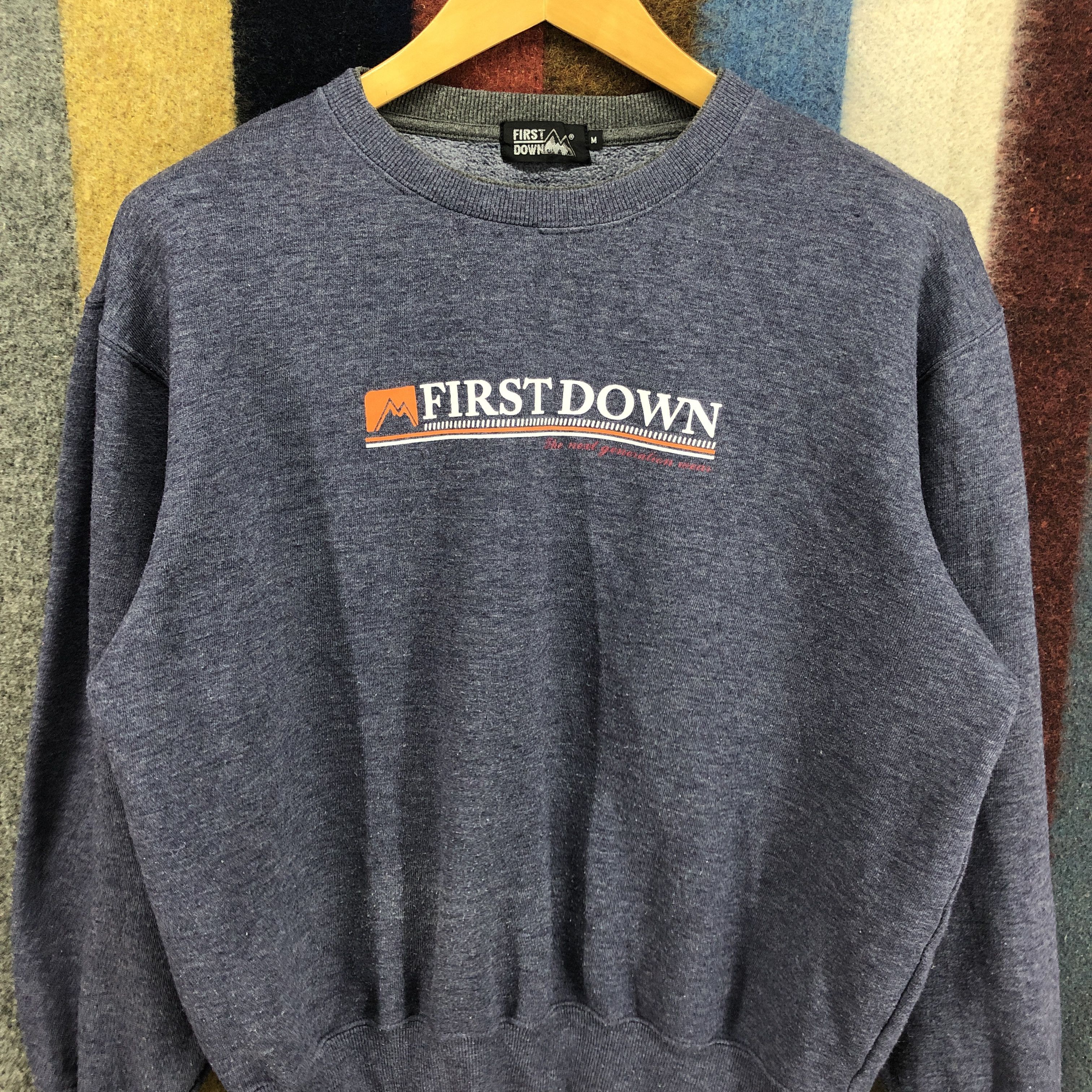 Other FIRST DOWN USA Crew Neck Sweatshirt #0569/Y Size US M / EU 48-50 / 2 - 2 Thumbnail