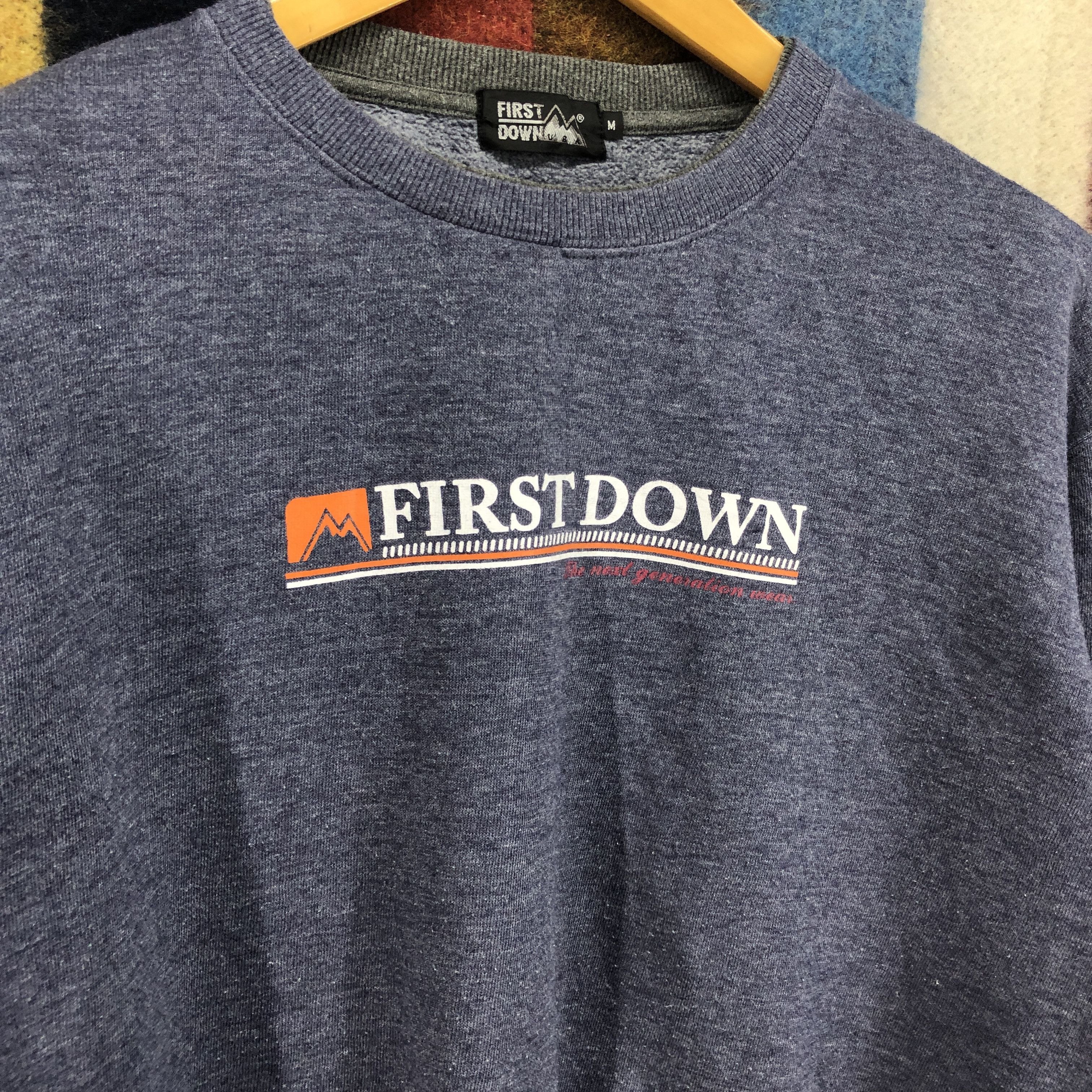 Other FIRST DOWN USA Crew Neck Sweatshirt #0569/Y Size US M / EU 48-50 / 2 - 3 Thumbnail