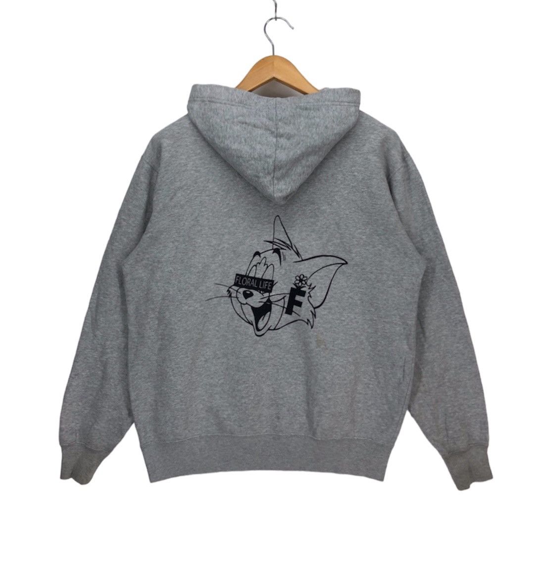 Cartoon Network TOM n JERRY Floral Life by PRINTSTAR Hoodie #1015-35 Size US L / EU 52-54 / 3 - 1 Thumbnail