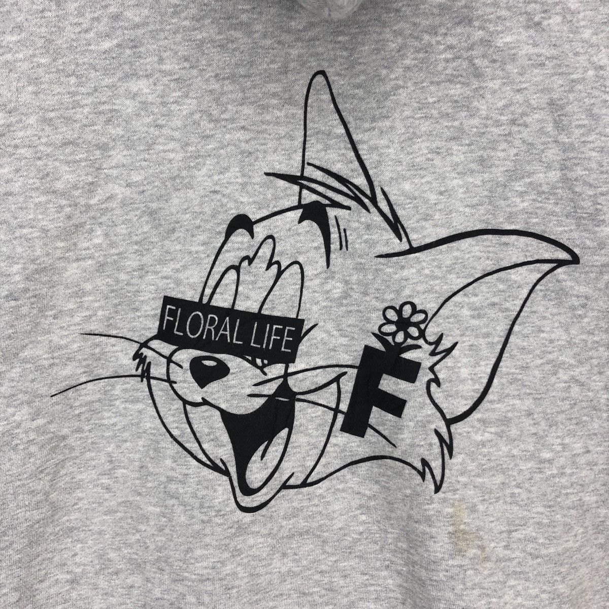 Cartoon Network TOM n JERRY Floral Life by PRINTSTAR Hoodie #1015-35 Size US L / EU 52-54 / 3 - 2 Thumbnail